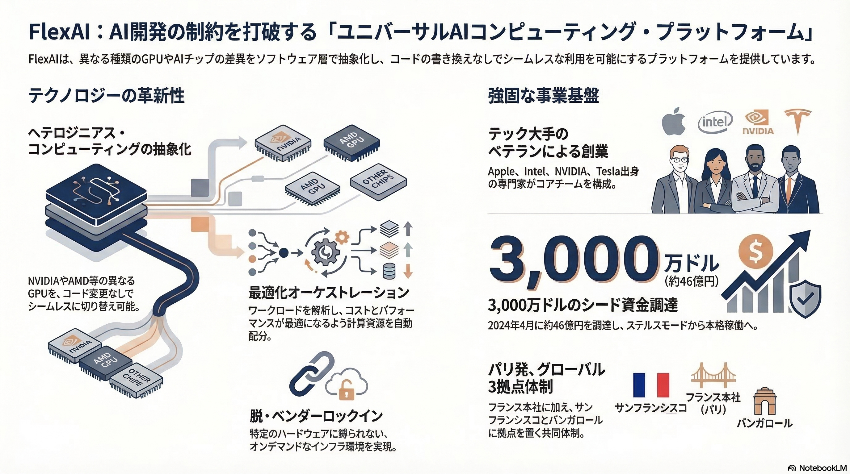 FlexAI インフォグラフィック