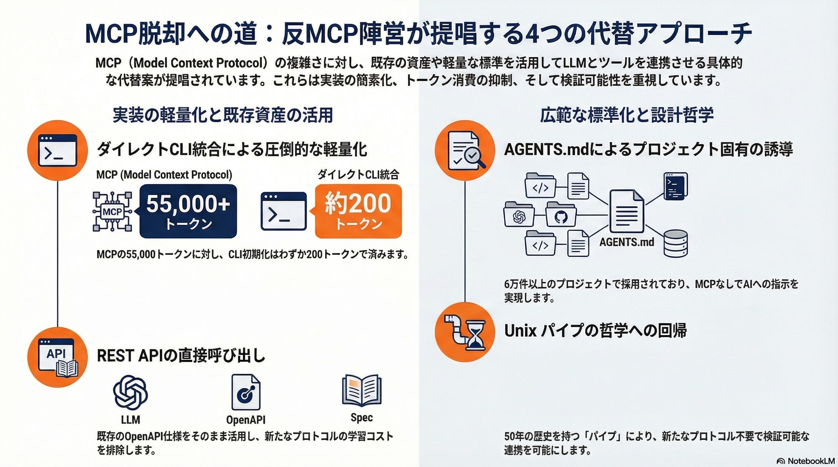 シリコンバレーで叫ばれる「MCP is Dead」 - 反MCP陣営の具体的なアプローチ - 章扉