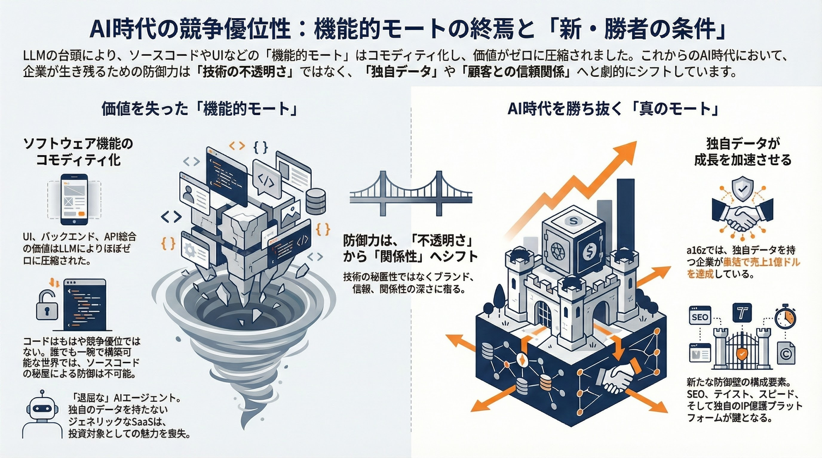Claude Codeソースコード流出。そもそも我々のソースは隠されているのか - VCの視点——「フィーチャーモートは死んだ」 - 章扉