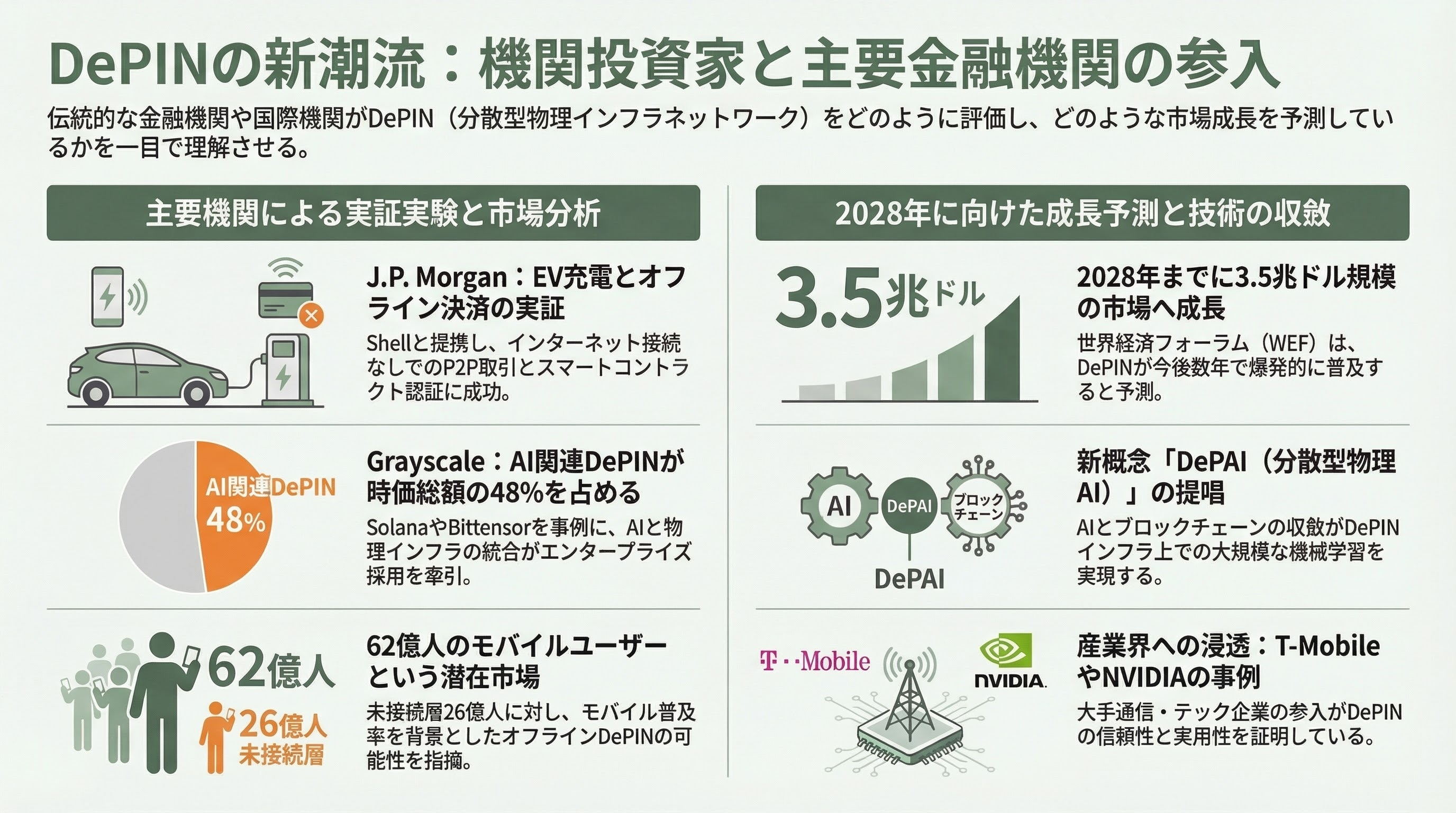 分散型インフラ、推論メッシュ(Global Inference Mesh / DePIN)とは――AI推論の地殻変動と分散コンピューティングの新潮流 - 13. 機関投資家と金融機関の参入 - 章扉