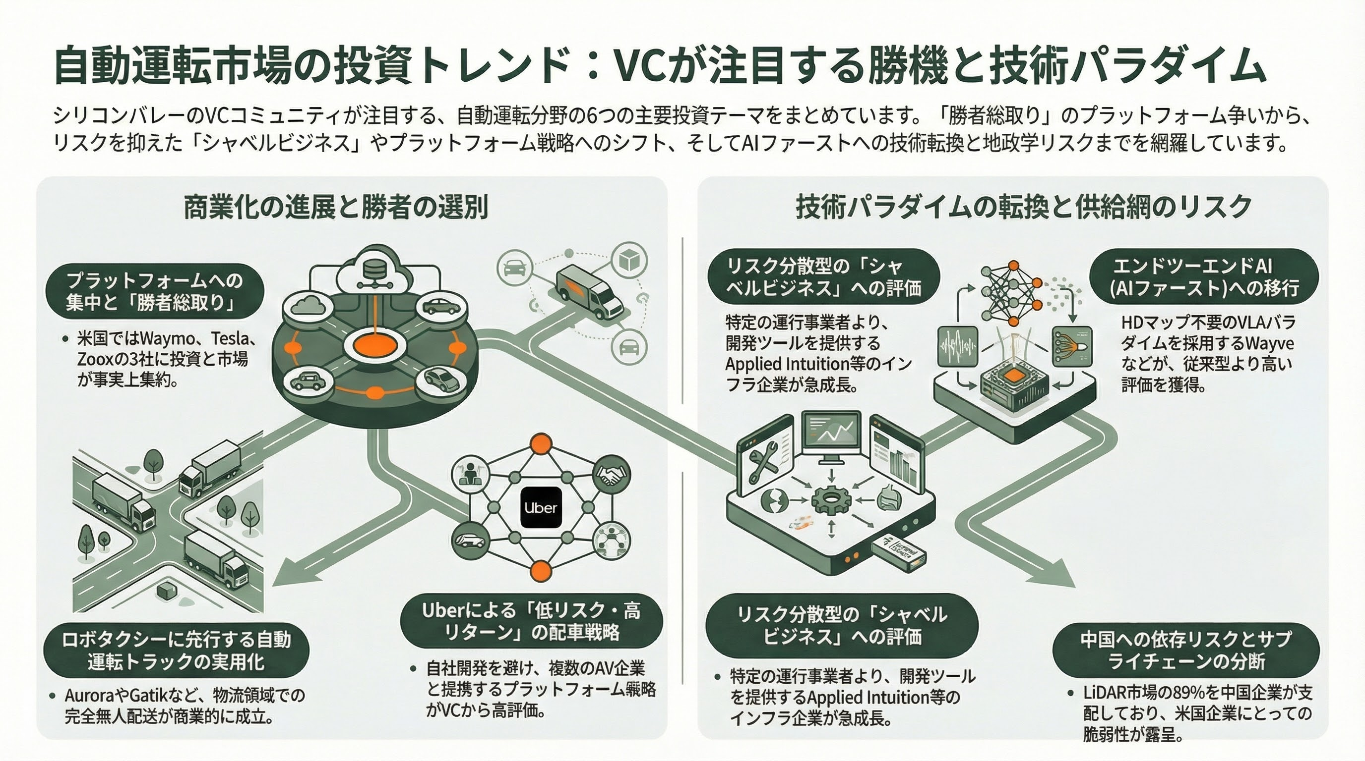 自動運転の現在地点と要素技術 - 10. VC視点での投資テーマと注目領域 - 章扉