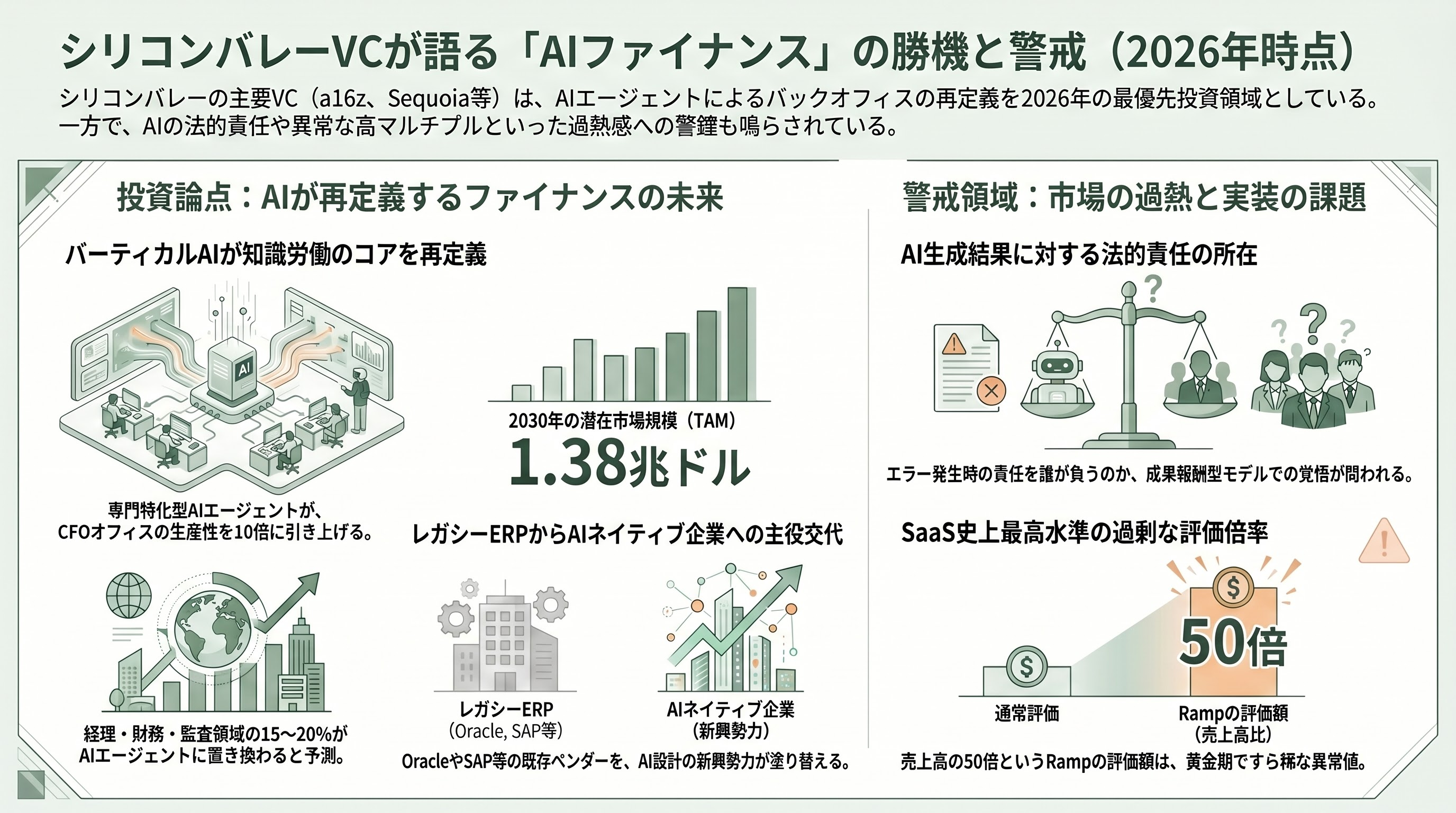 AIによる経理の自動化から戦略的財務・シミュレーション・監査・コンプライアンス。Basis・Vic.ai・Pigment・Vareto・Ramp・Navan ・Numeric 章09