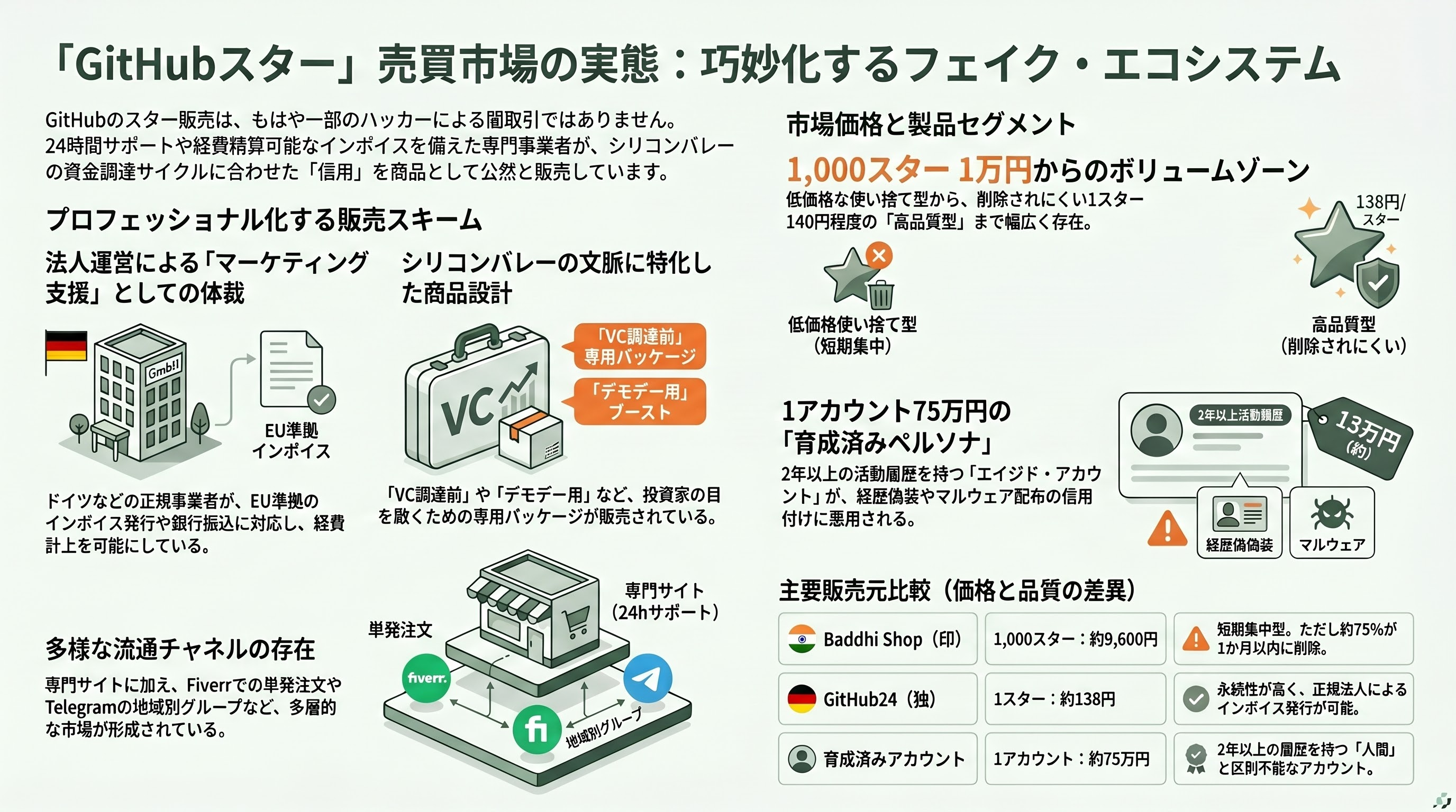 深刻化するGitHubの偽スター問題 章02