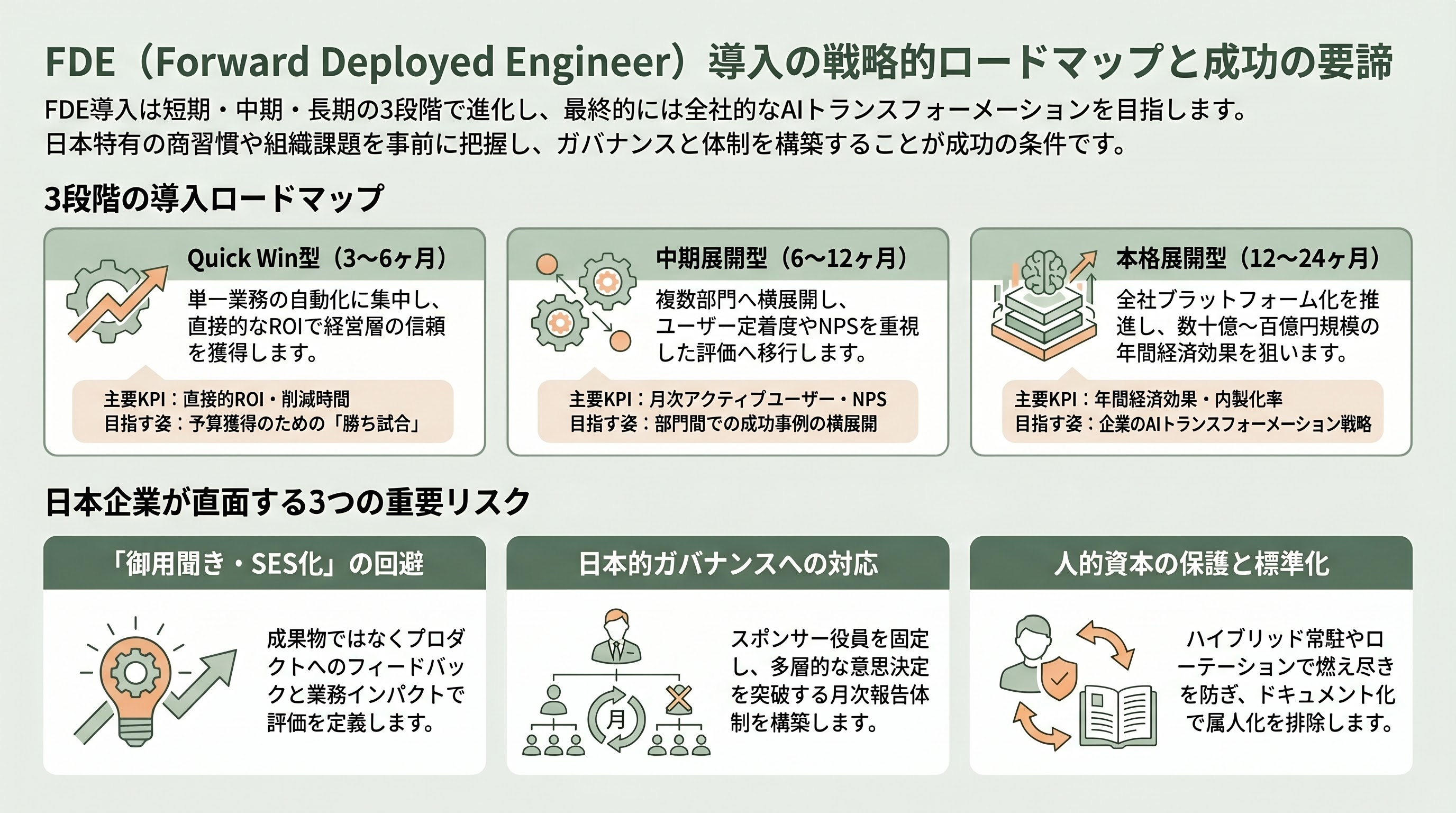 FDE（Forward Deployed Engineer：前線展開エンジニア）の実践 - 6. 導入スケジュール感と導入時の注意点 - 章扉