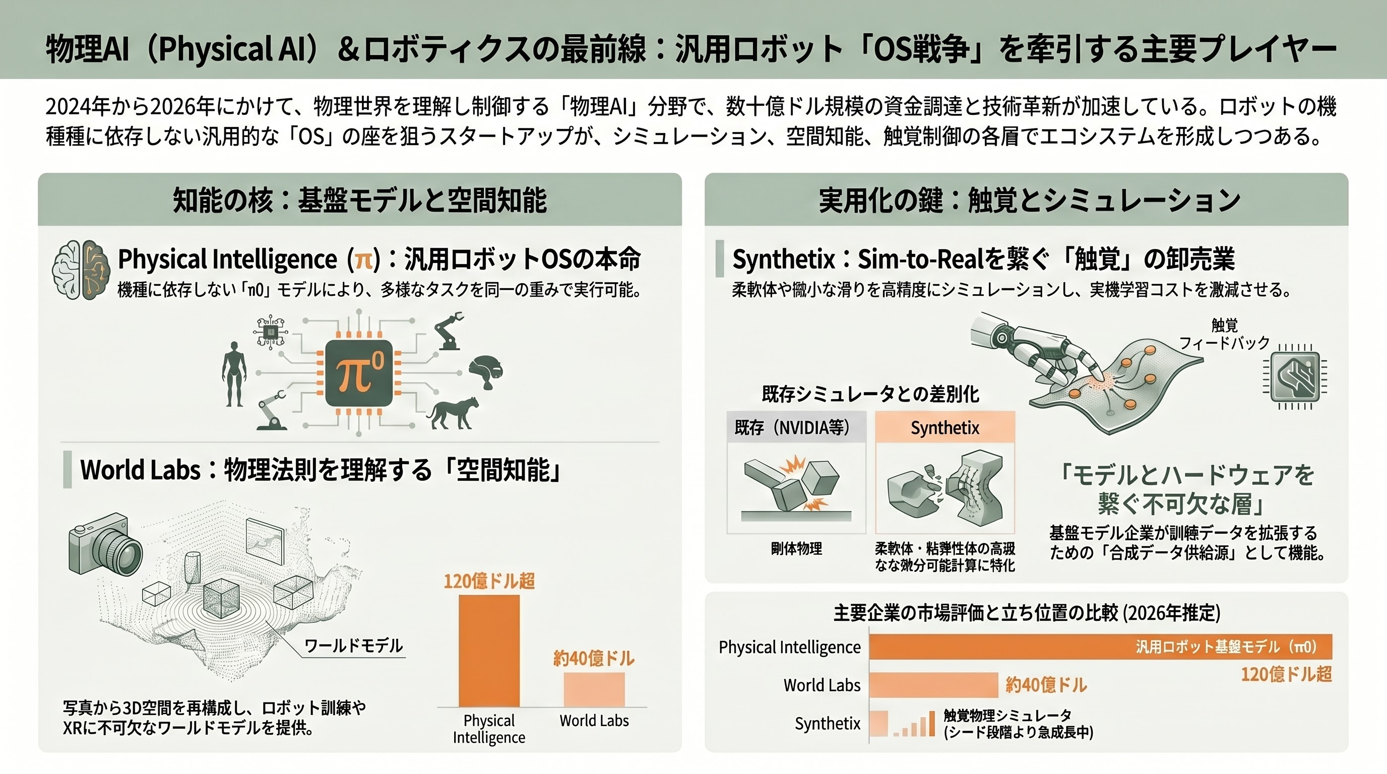 シリコンバレーVCが注目するシードラウンドの企業20選 - 3. 物理AI（Physical AI）＆ ロボティクス——汎用ロボットの「OS戦争」が本格化 - 章扉