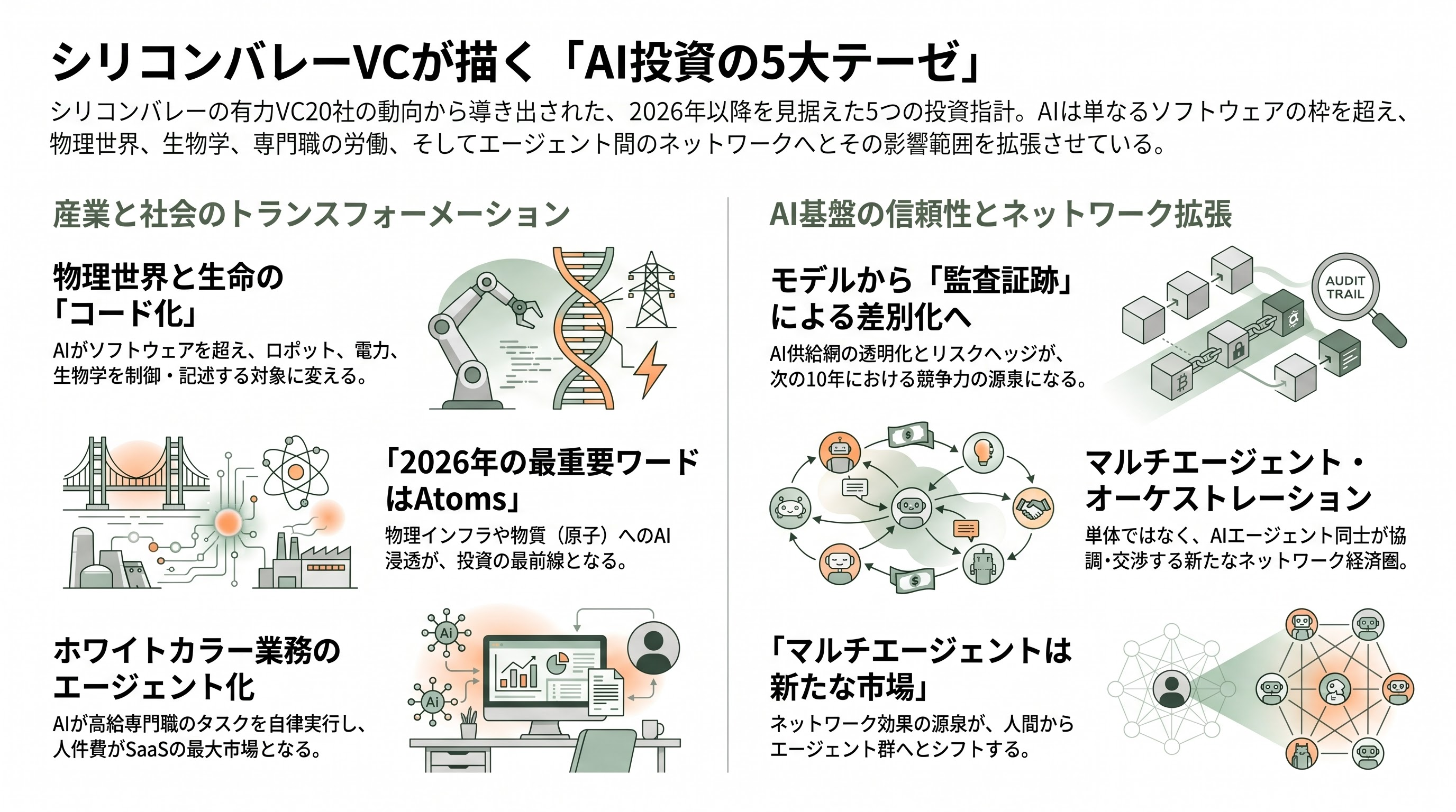 シリコンバレーVCが注目するシードラウンドの企業20選 - 9. シリコンバレーVCの視点——20社を貫く5つのテーゼ - 章扉