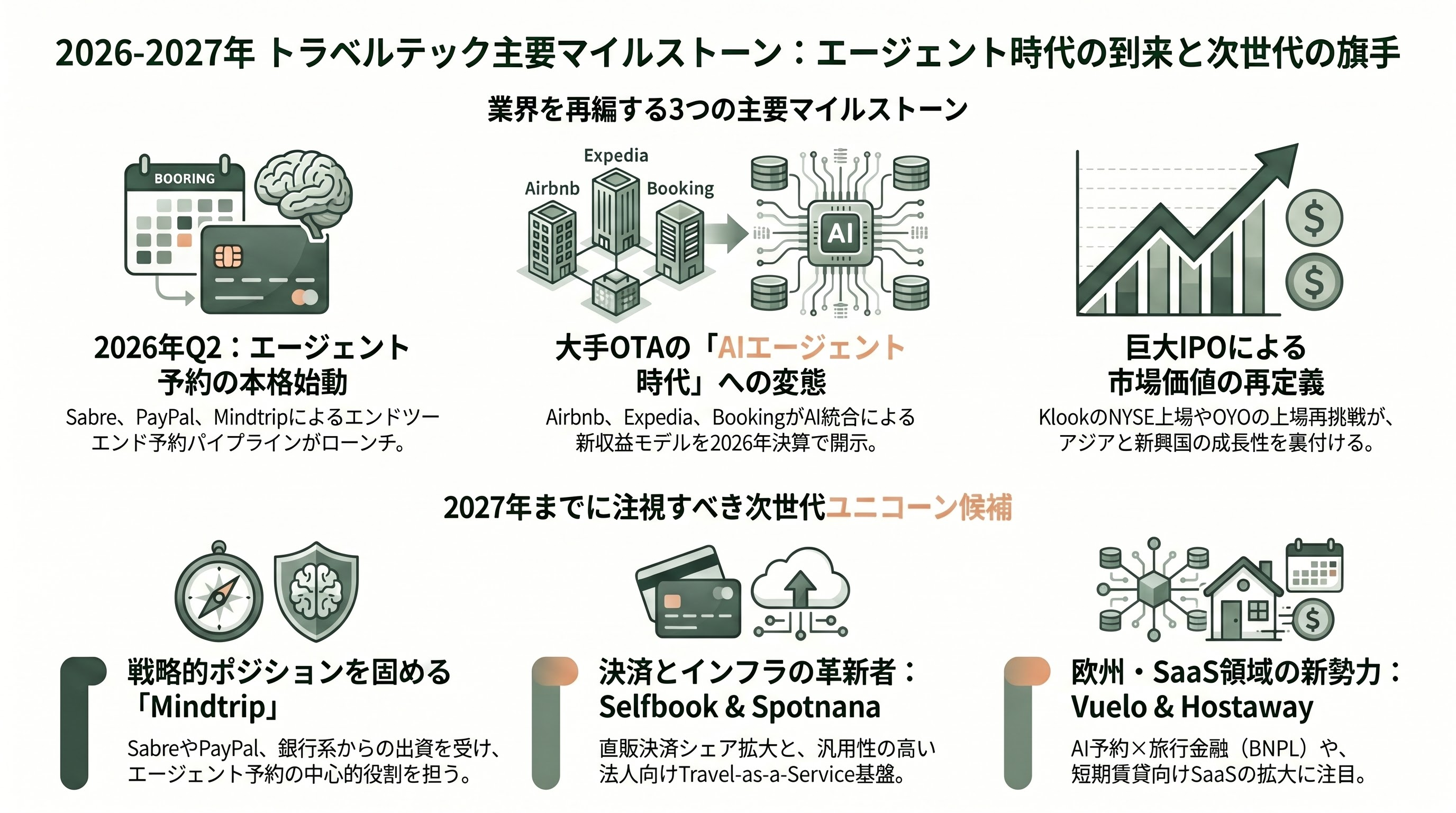 旅行系・トラベルテックの隆盛とネクスト・ユニコーン - 今後の主要マイルストーン——2026〜2027年に注視すべきイベント - 章扉