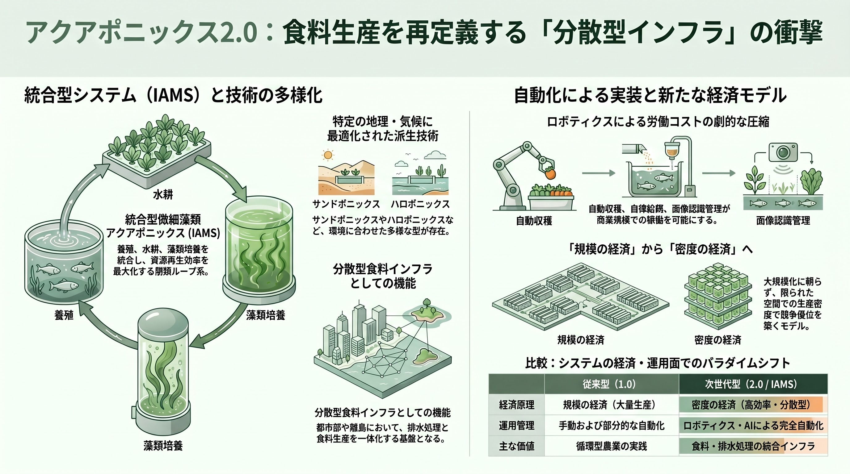 シリコンバレーで再注目、「アクアポニックス 2.0」 - 派生する革新群——海水・サンドポニクス・マイクロアルジー統合 - 章扉