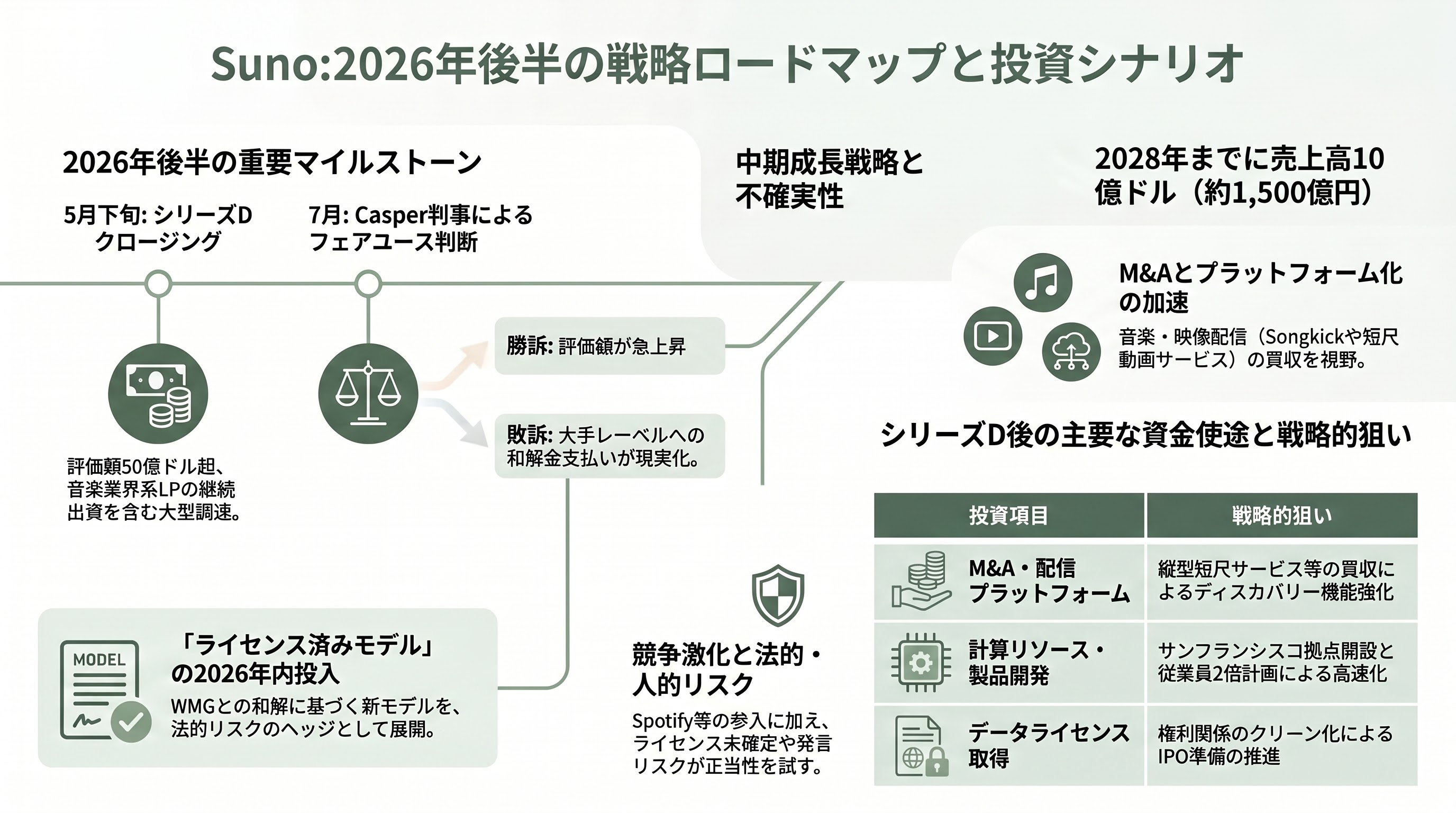 音楽生成AIのトップ、Suno CEO マイキー・シュルマン（Mikey Shulman） - 2026年後半のスケジュールと先行きシナリオ - 章扉
