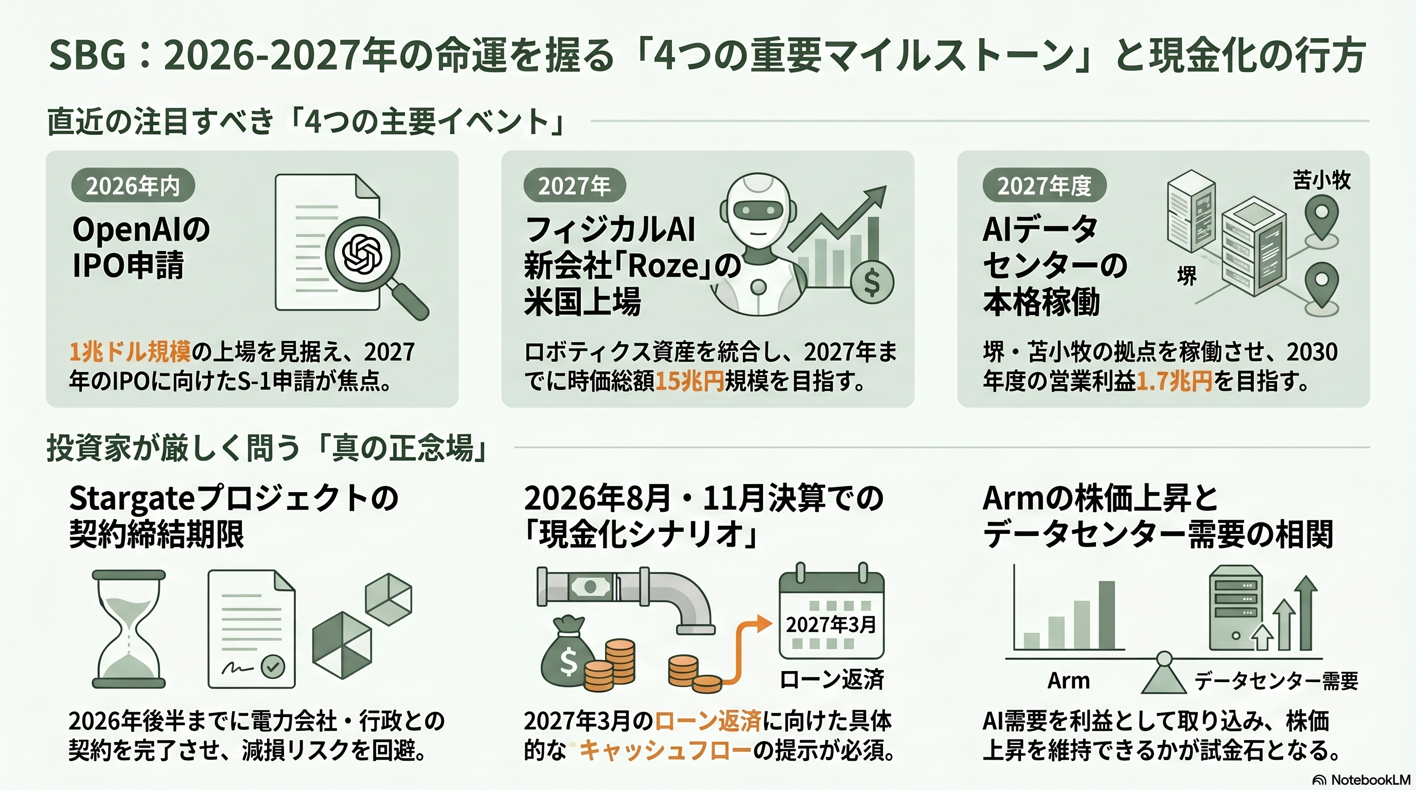ソフトバンクG（TYO: 9984）、純利益5兆円超え。国内企業で過去最高 - 今後の動き、いつ・何が新たに発表されるか - 章扉