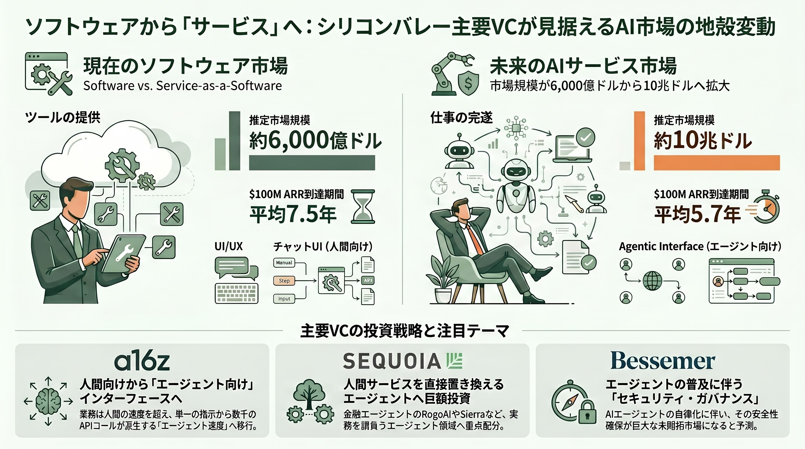 熟練キーマンの仕事術を標準作業手順書に変換。Screen-to-SOP、Video-to-SOP、Passive Capture、Agentic SOP - シリコンバレー主要VCの受け止め方 — 「ソフトウェアからサービスへ」という地殻変動 - 章扉