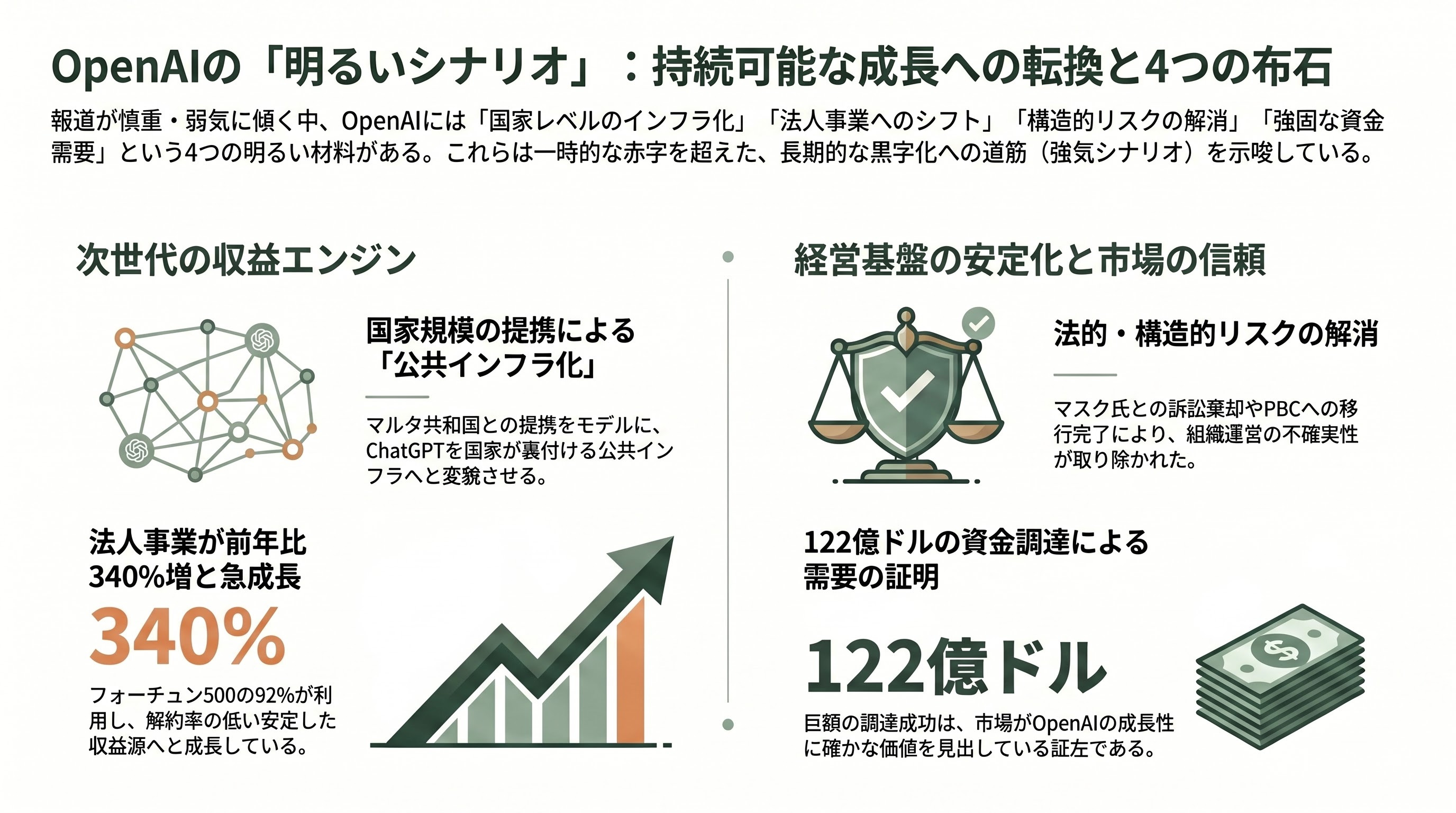 OpenAI早ければ明日22日にも上場申請。9月の上場目指し企業価値は8520億ドル（約135兆円）規模。ゴールドマン・サックスとモルガン・スタンレーがIPO申請手続き支援 - 「包囲」されているのはどちらか — 立ち位置の多角的比較 - 章扉
