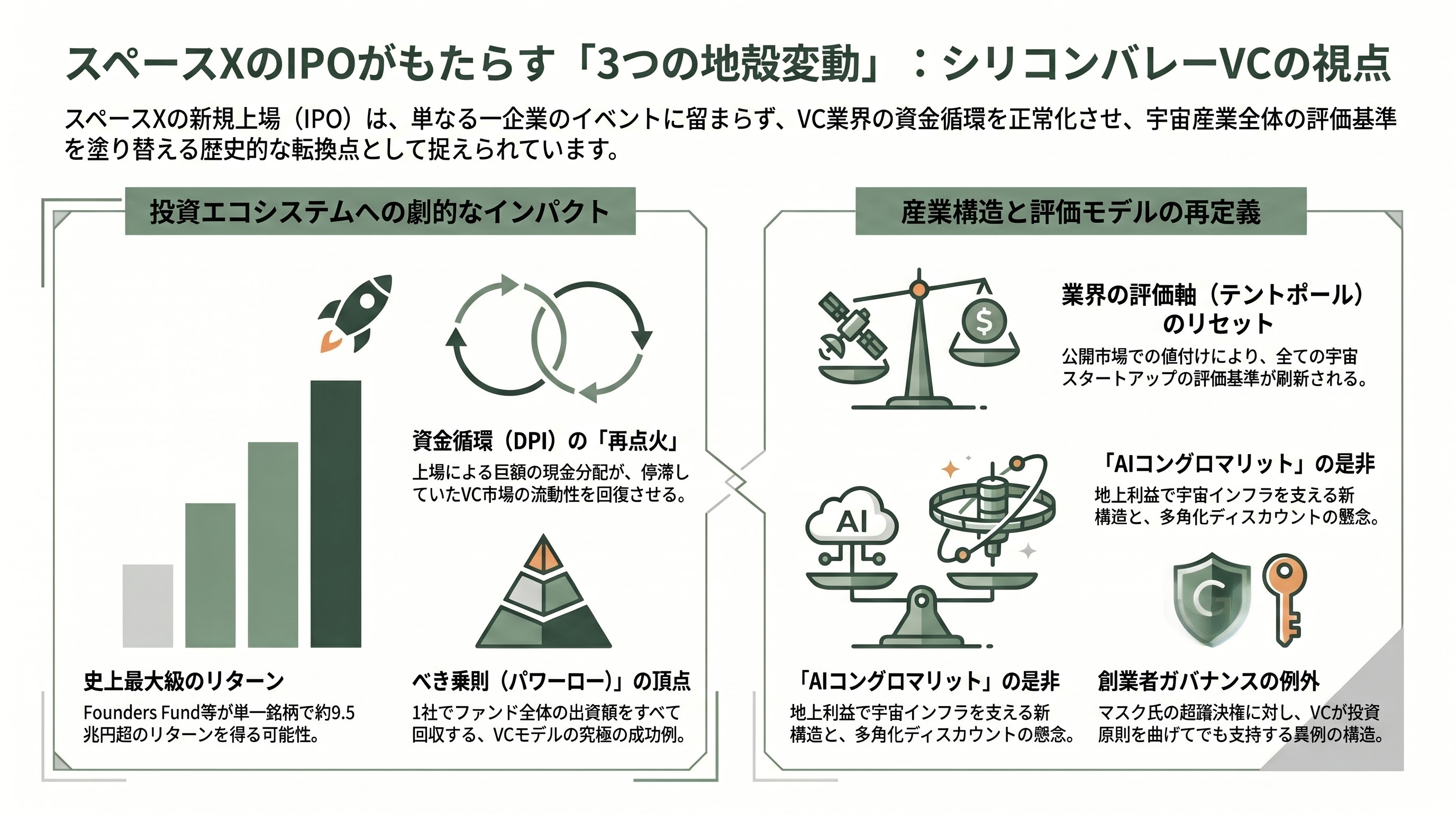 Space X、いよいよIPO。目論見書を読み解く - シリコンバレーのVCはこう見る ― 「AIコングロマリット」と史上最大のリターン - 章扉
