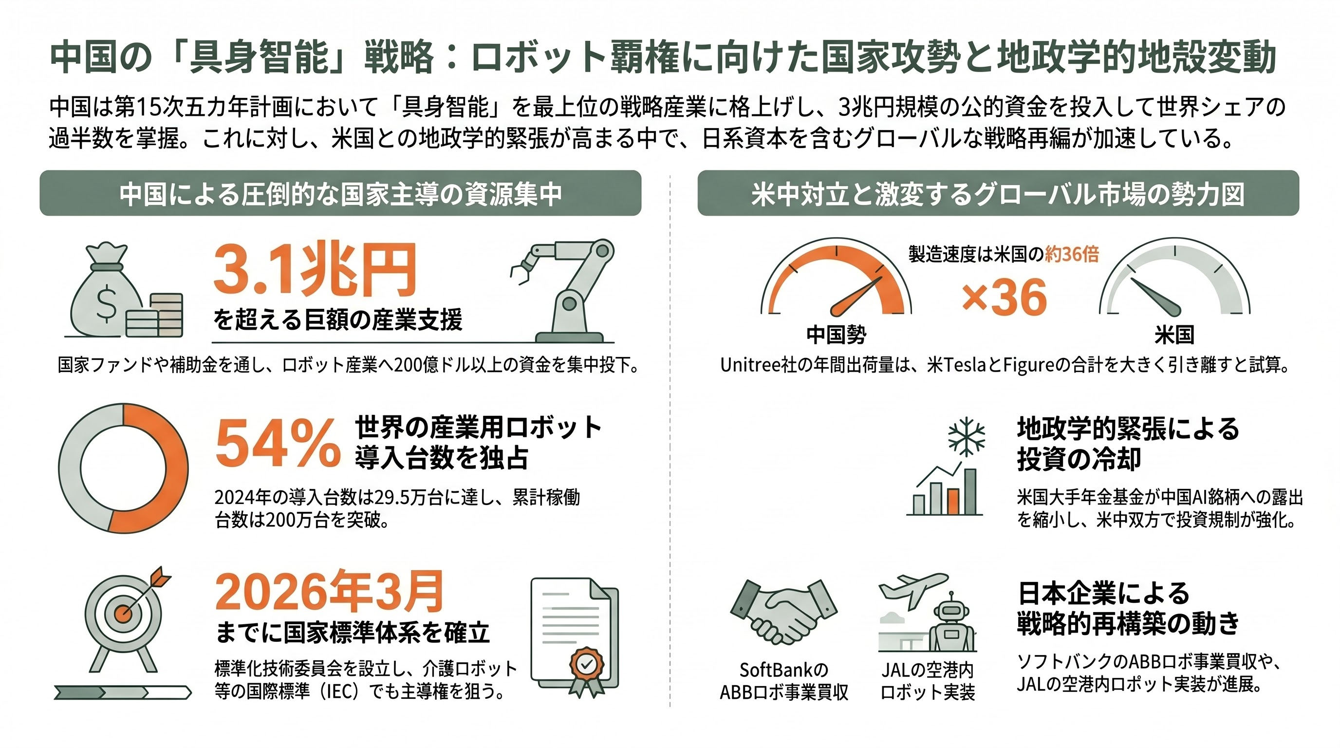 フィジカルAI業界の隆盛と本格的な実用化事例、残る課題 - 中国の国家戦略と地政学：覇権の行方 - 章扉