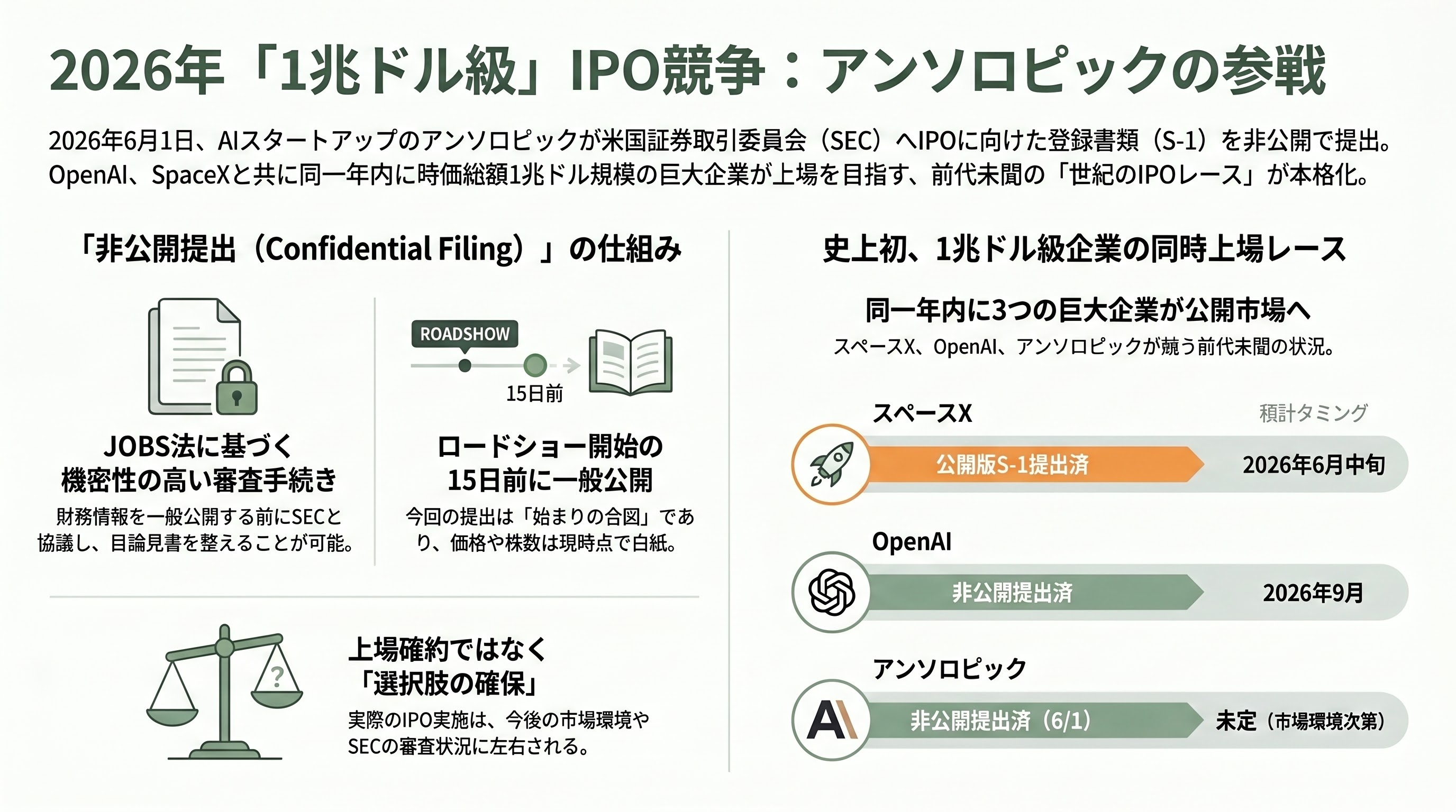 アンソロピック（Anthropic）、新規株式公開（IPO）のための資料を非公開で提出 - 第一報――アンソロピック、SECに「非公開」でS-1を提出 - 章扉