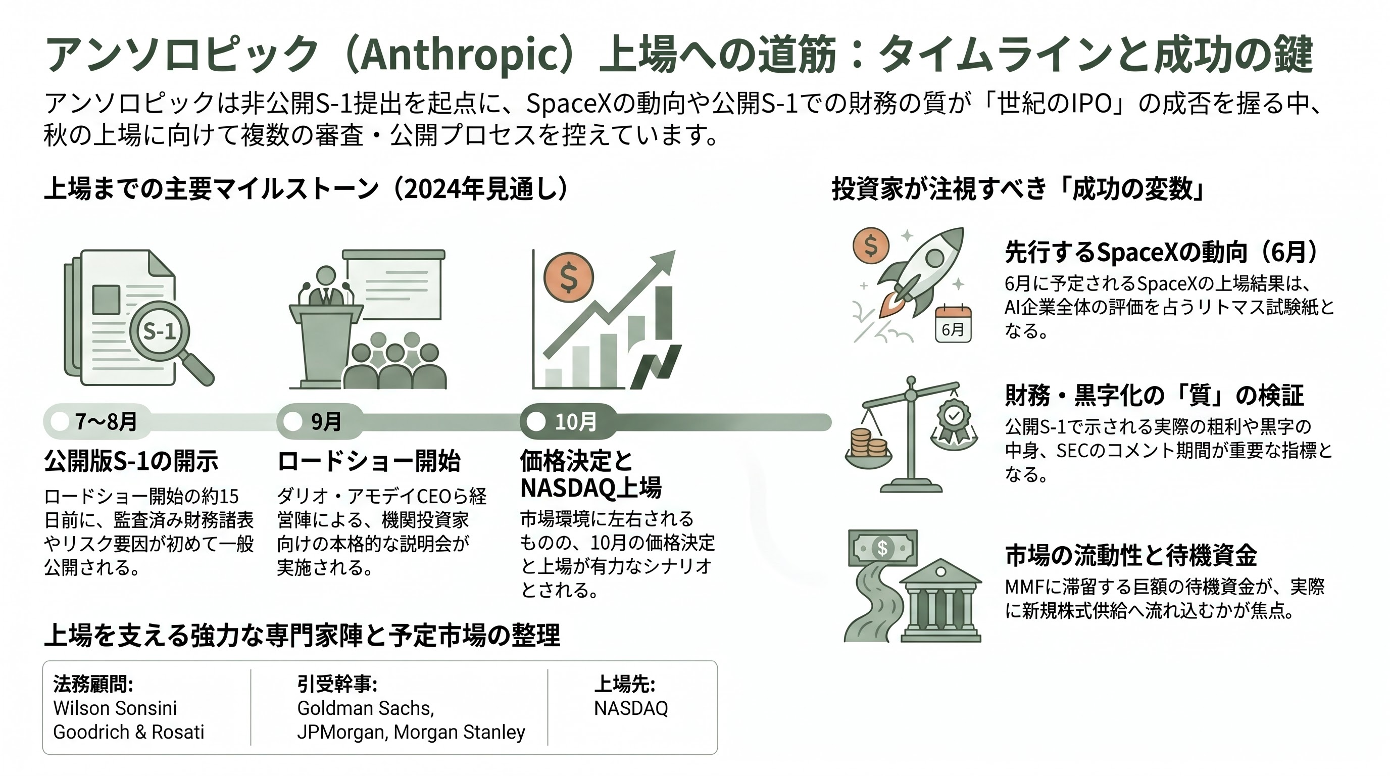 アンソロピック（Anthropic）、新規株式公開（IPO）のための資料を非公開で提出 - 今後の焦点――公開S-1、ロードショー、そして秋の上場へ - 章扉