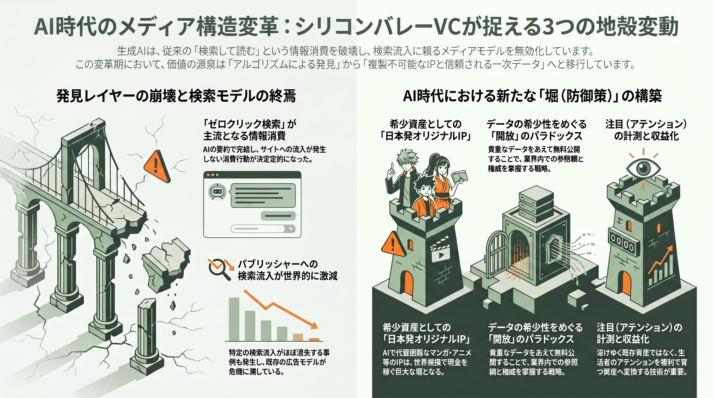 電通メディアイノベーションラボが情報メディア白書2026公開 - シリコンバレーVCの視点——アテンション、AIエージェント、データの希少性 - 章扉