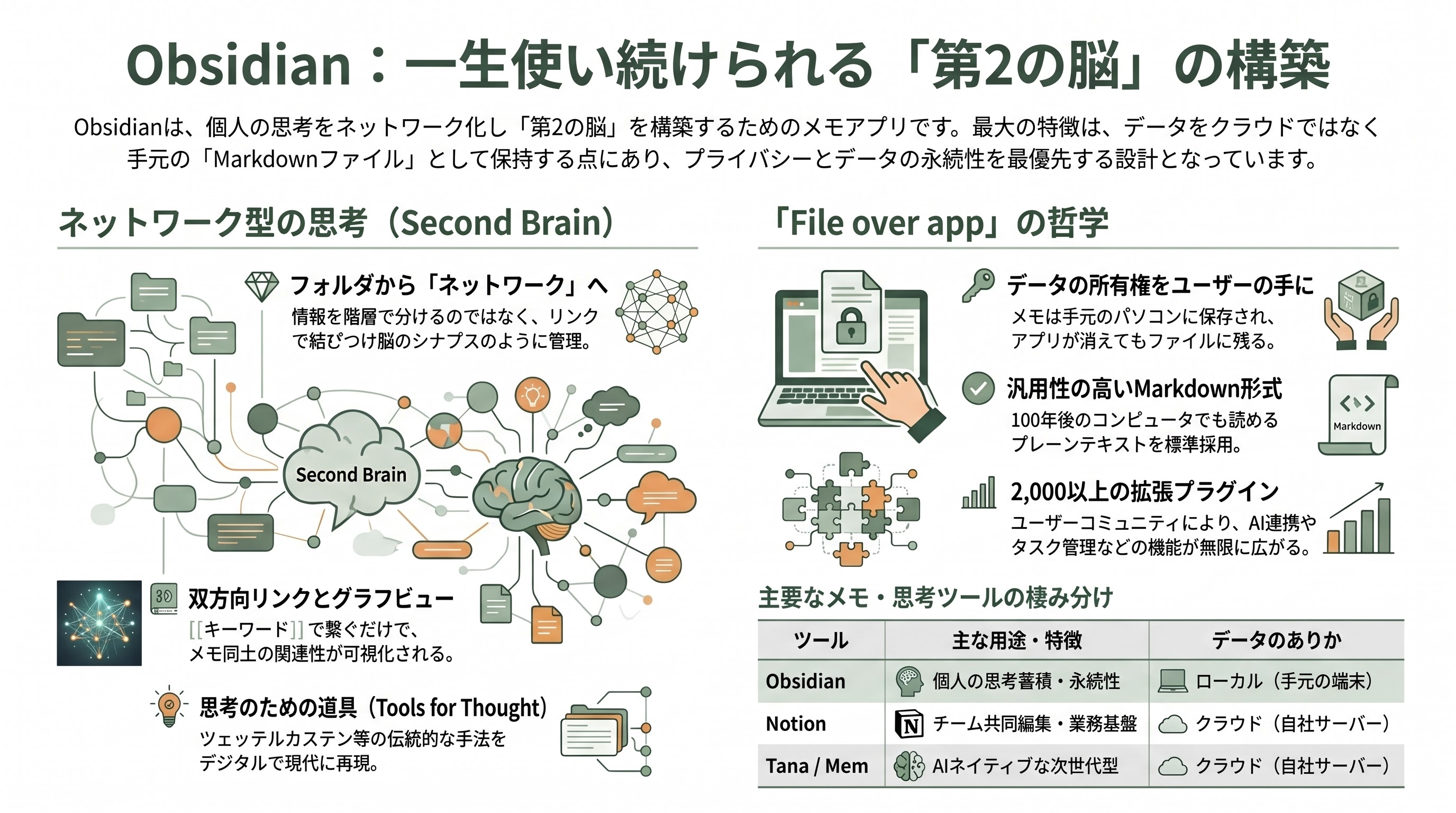 第2の脳（Personal Knowledge Management）、Obsidian CEO Steph Ango（ステフ・アンゴ） - Obsidianとは何か ―― 「第2の脳」を手元のテキストファイルで持つ - 章扉