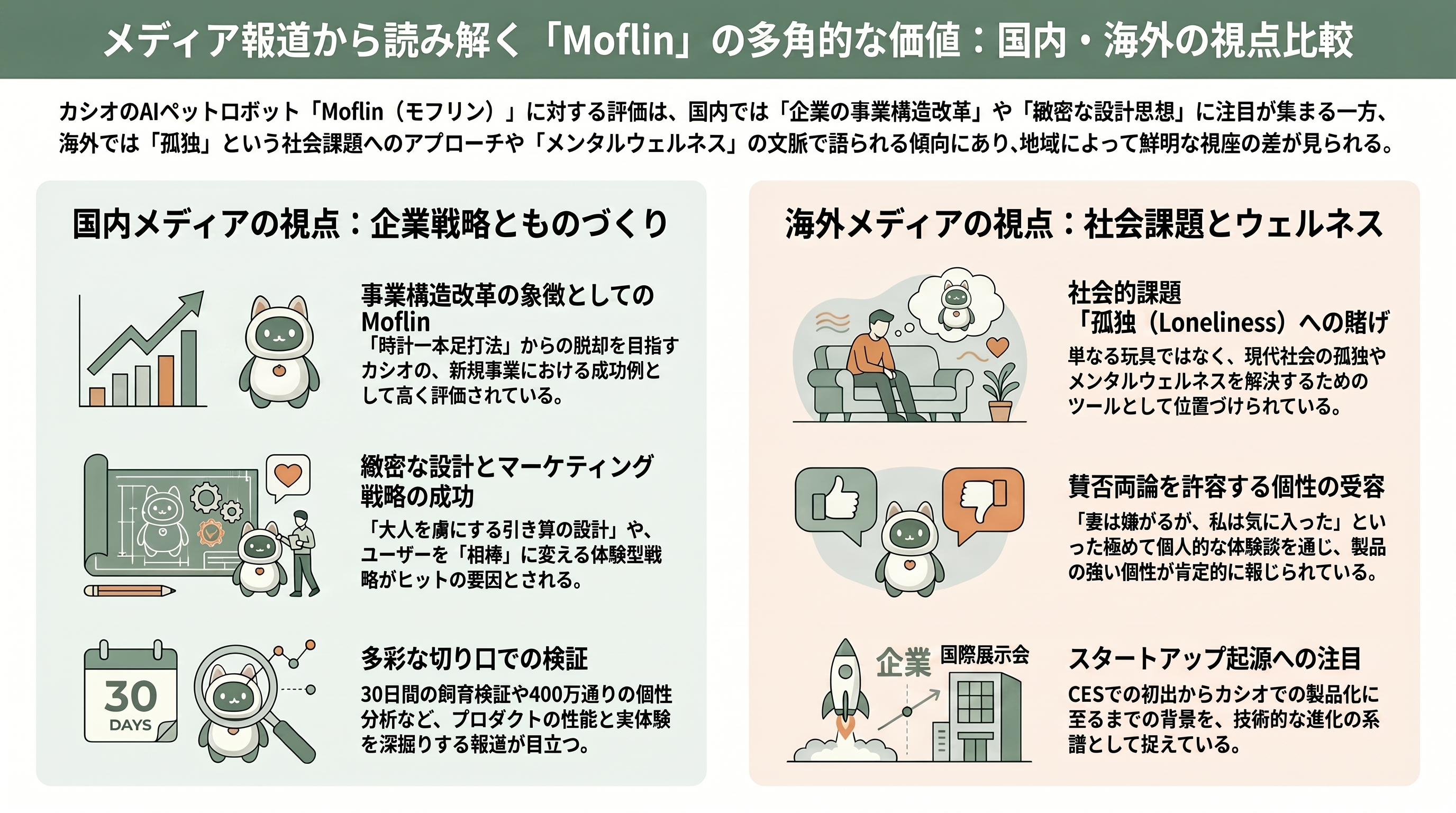 カシオAIペットMoflin（モフリン）好調。販売開始から1年で2万台超、Amazon、楽天で価格高騰 - 各紙・各サイトはどう報じているか - 章扉