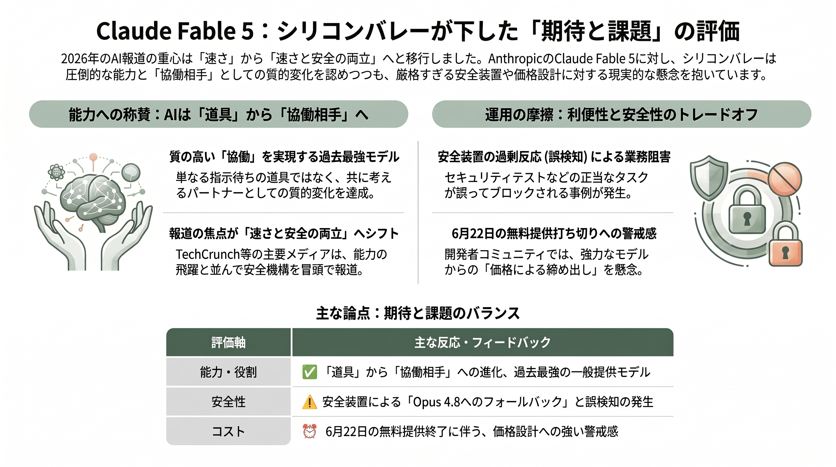 Claude Codeの最新モデル公開。Mythos 5とFable 5とは - シリコンバレーはどう報じたか——熱狂と「価格で締め出される」不安 - 章扉