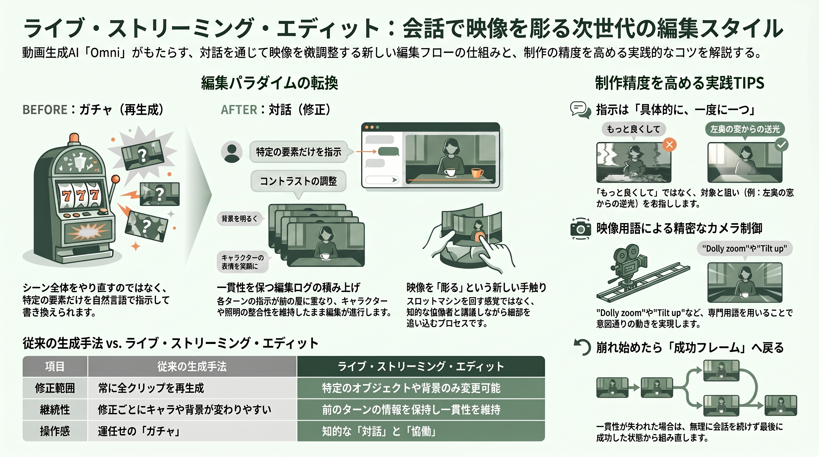 Gemini Omni（ジェミニ・オムニ）の全て - ライブ・ストリーミング・エディット ―― 会話で映像を彫る新しい編集ループ - 章扉