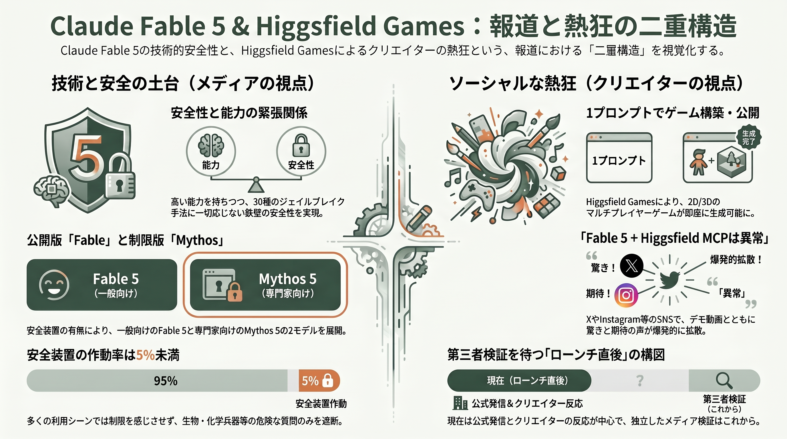 Higgsfield Games with Claude Fable 5、サービス開始 - 各紙・各サイトはどう報じたか - 章扉