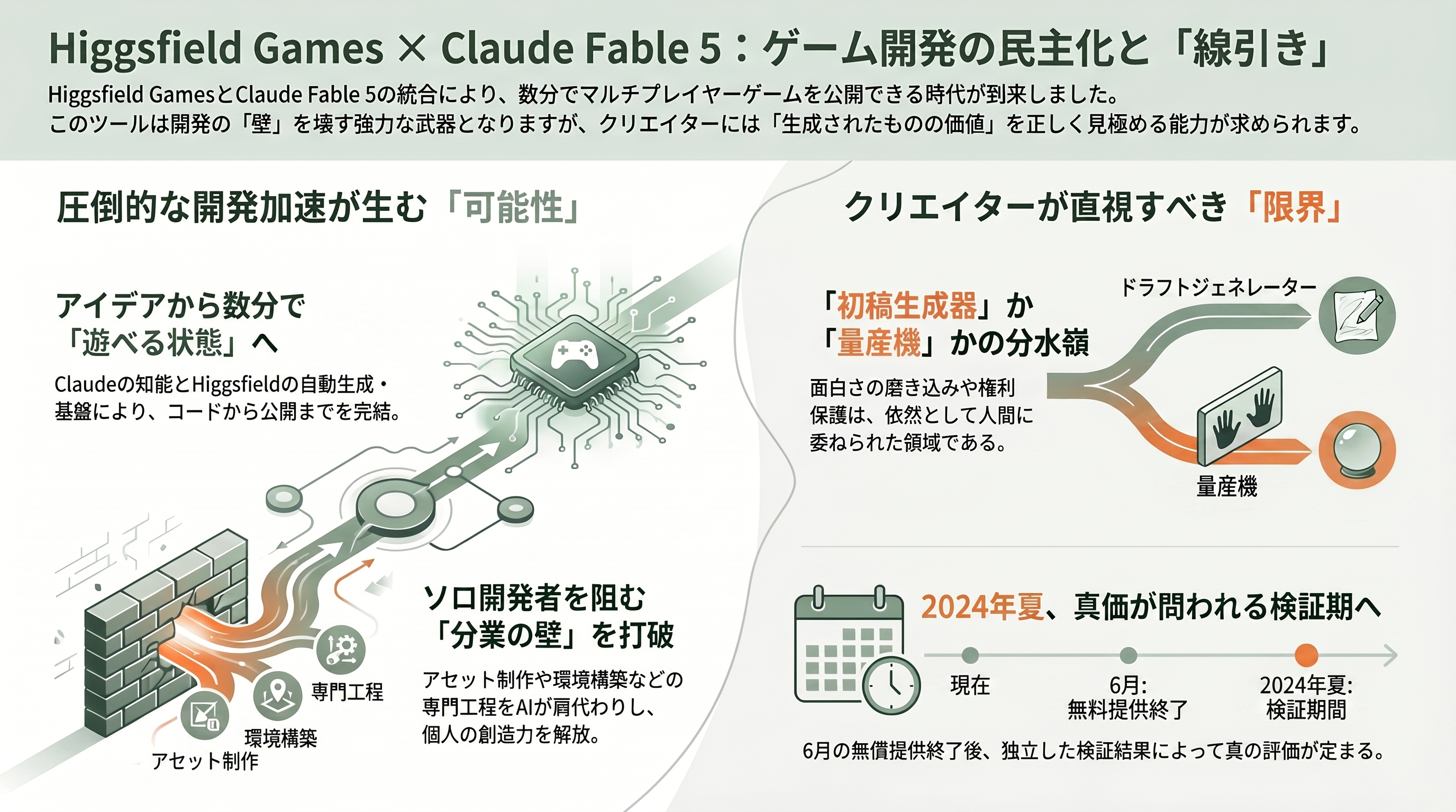 Higgsfield Games with Claude Fable 5、サービス開始 - まとめ - 章扉