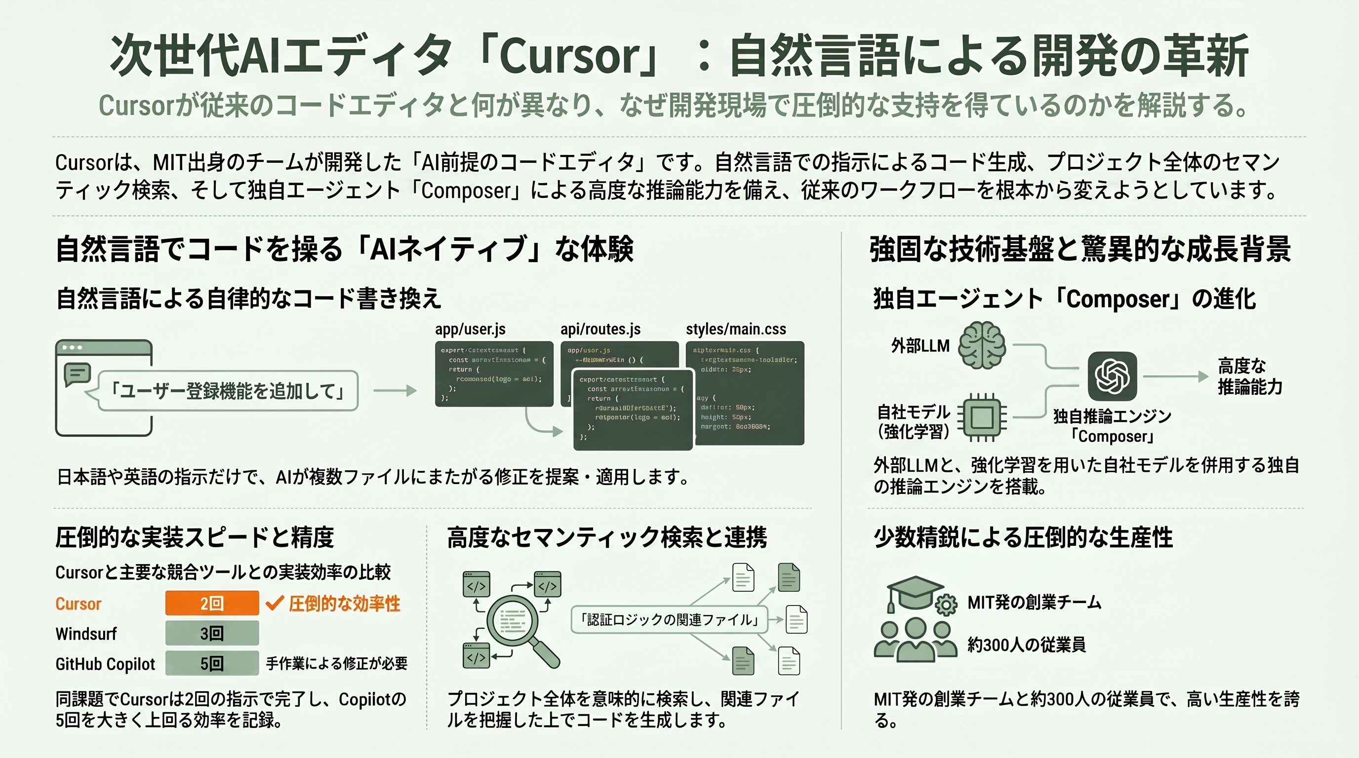 SpaceXが、9.6兆円でAIコーディングのCursor買収へ - そもそもCursorとは何か──自然言語でソフトを書く「AIエディタ」 - 章扉