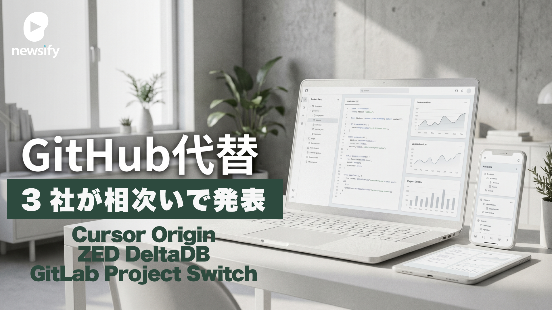 GitHub代替、3社が相次いで発表。Cursor Origin、ZED DeltaDB、GitLab Project Switch
