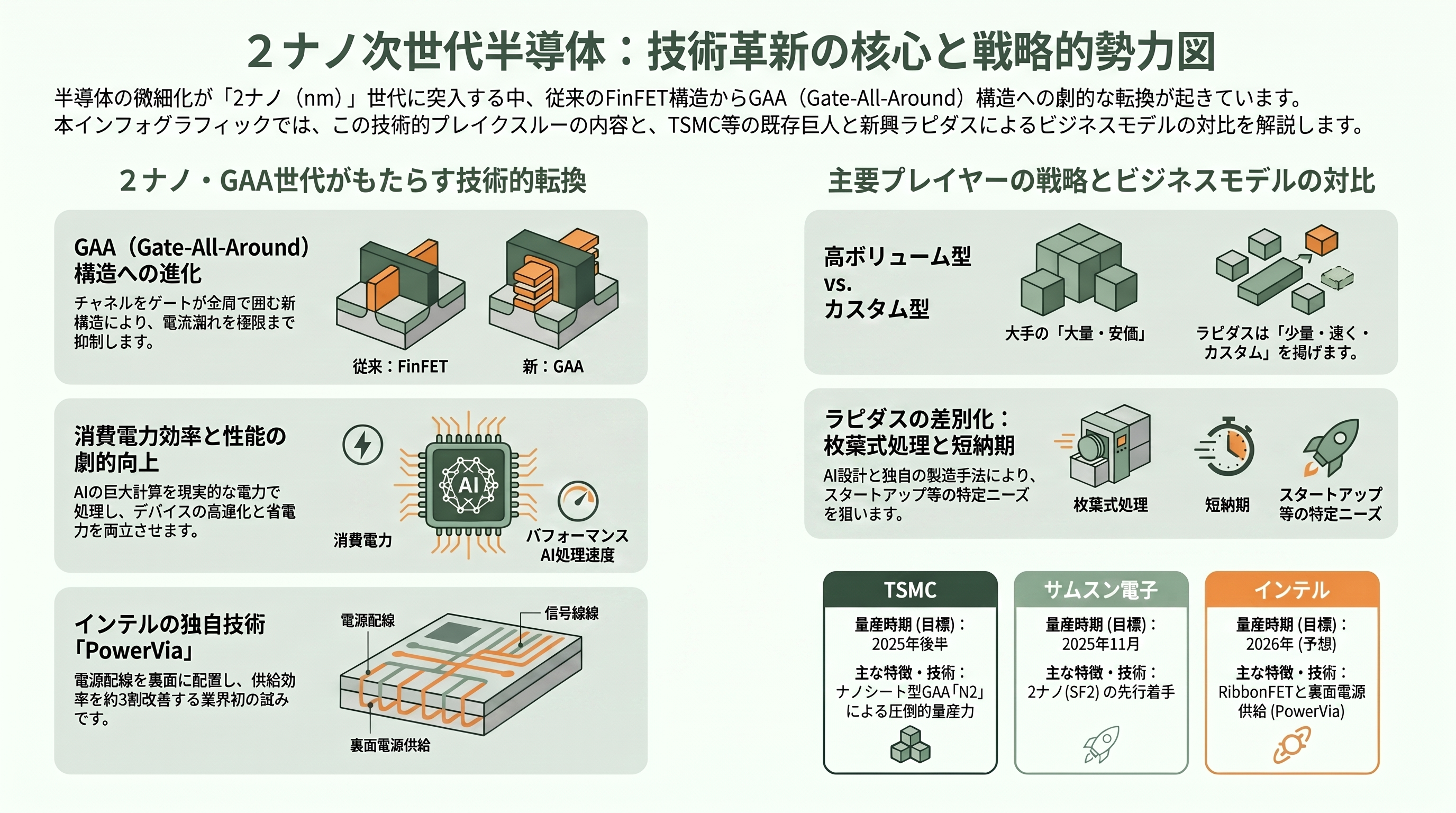 ラピダス（Rapidus）、2ナノ先端半導体の顧客開拓に向け、イタリアの半導体設計機関 Chips-IT財団（Fondazione Chips-IT）と基本合意（MOU） - 先端半導体とは ― 「2ナノ」とGAAは何がすごいのか - 章扉