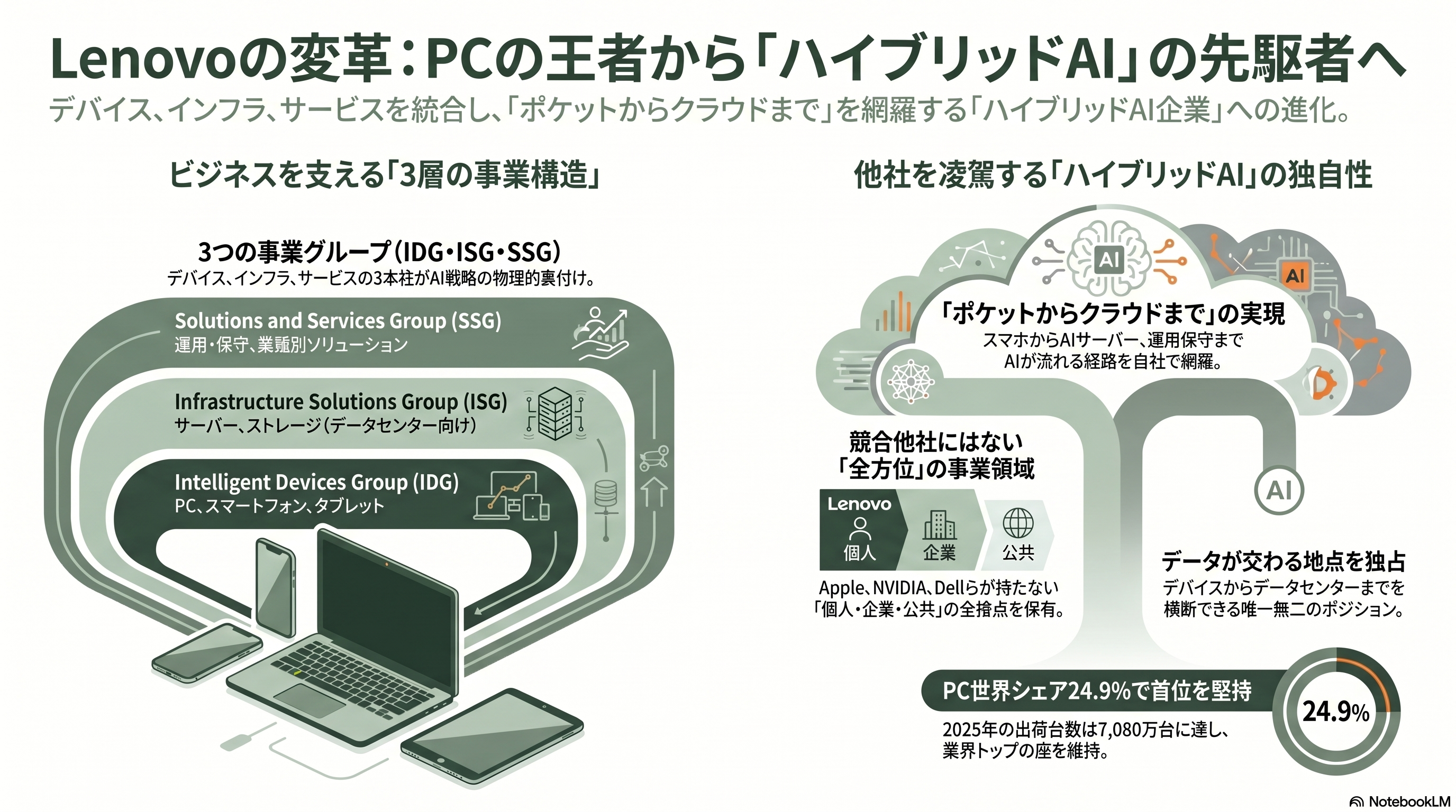 FIFA World Cup 2026オフィシャル・パートナー、LenovoのAI事業の全体像とパーソナルAIエージェントQira（キラ） - そもそもLenovoとは——PCの王者から「ハイブリッドAI」企業へ - 章扉