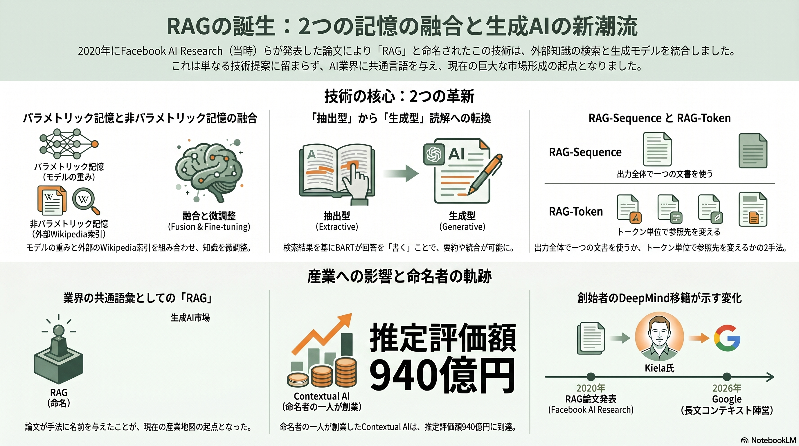 15の論文が紡ぐRAGの発展 - 第5章 2020年 RAG — 「RAG」という名前と、二つの記憶の融合 - 章扉