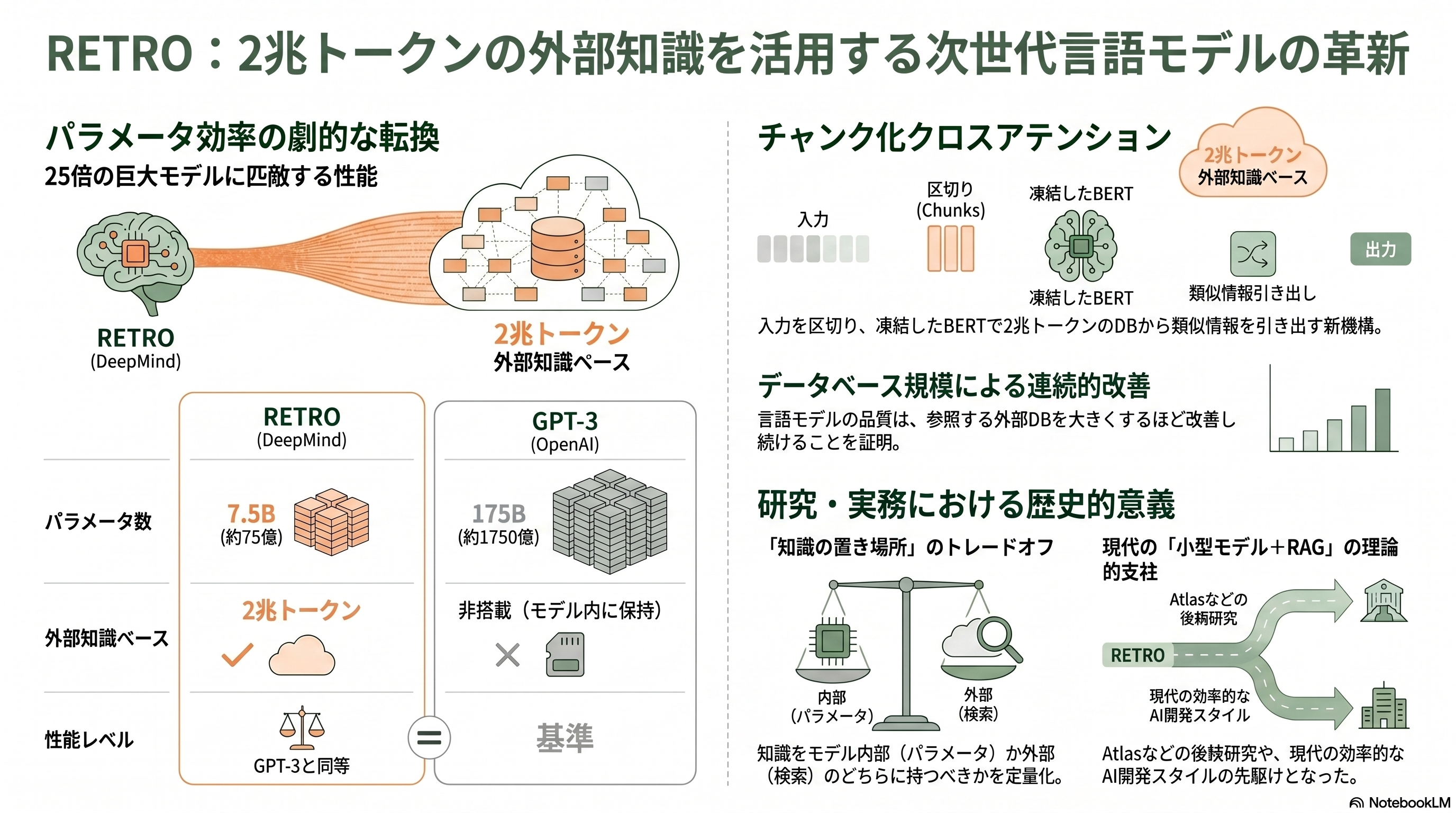 15の論文が紡ぐRAGの発展 - 第8章 2022年 RETRO — 2兆トークンから検索する - 章扉