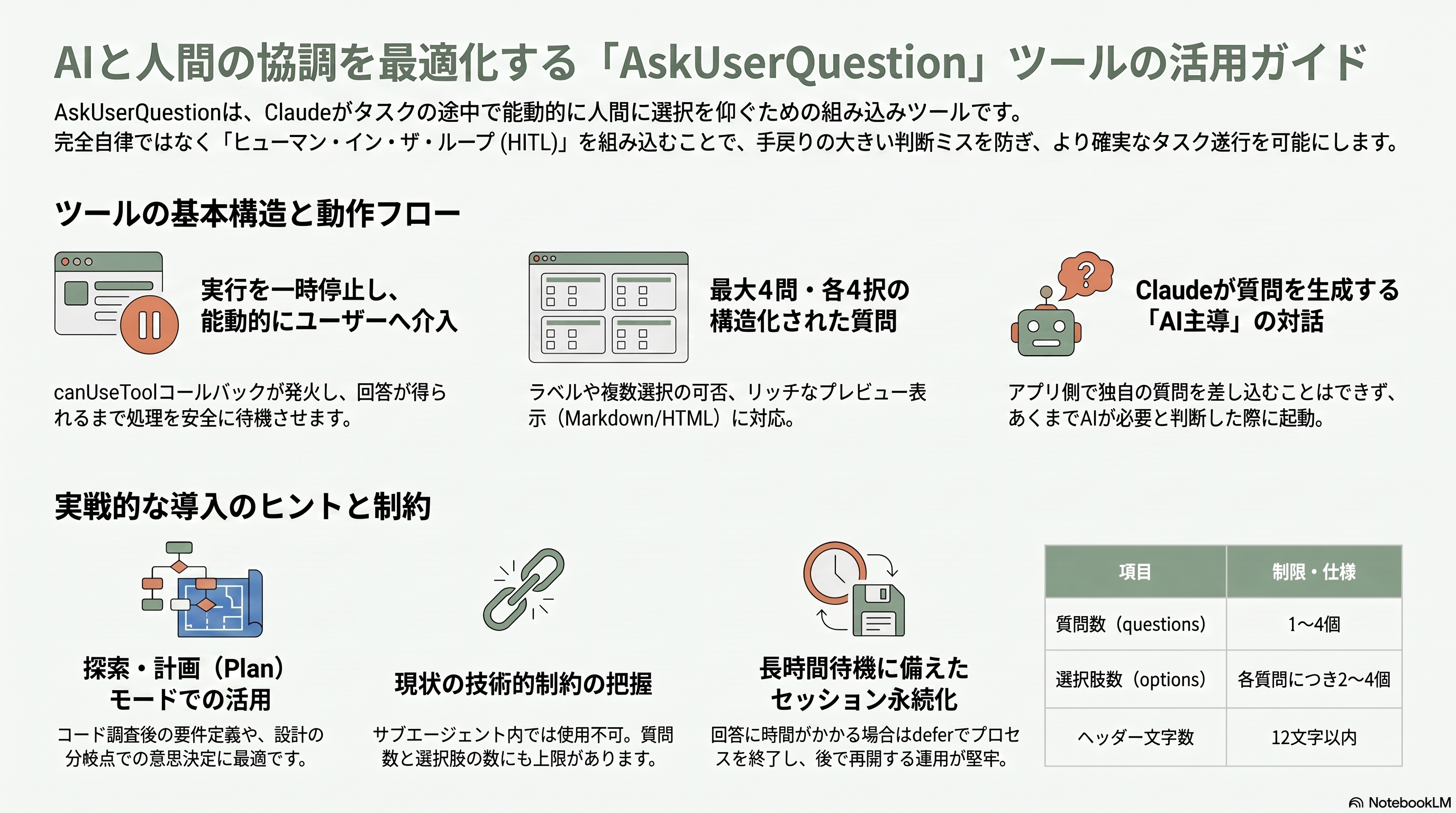 徹底解剖、Claude Agent SDK(旧称:Claude Code SDK)の機能詳細 - 組み込み(ビルトイン)ツール4 AskUserQuestion - 章扉