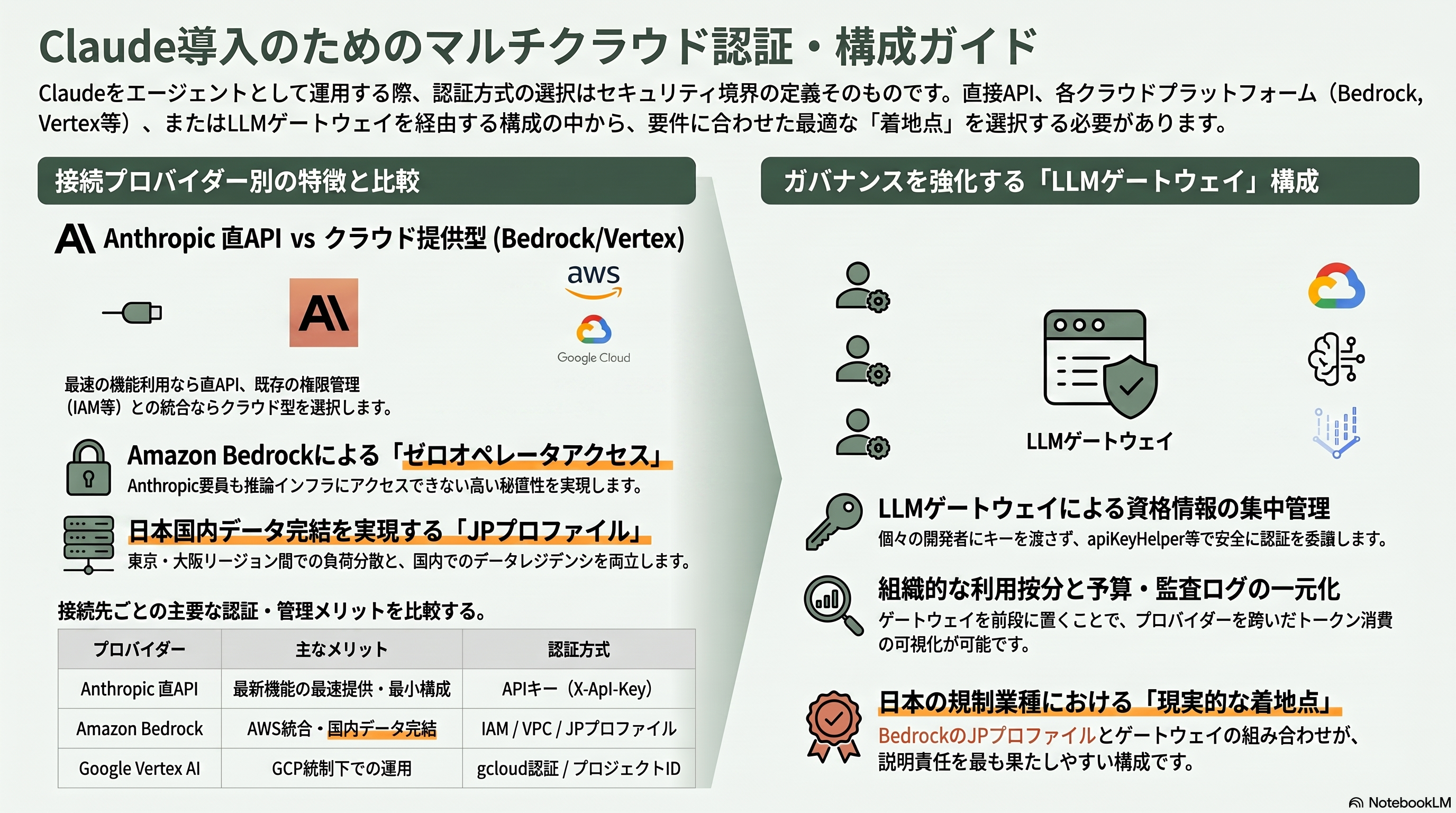 徹底解剖、Claude Agent SDK(旧称:Claude Code SDK)の機能詳細 - 運用・可観測性(Observability)4 マルチクラウド認証 - 章扉