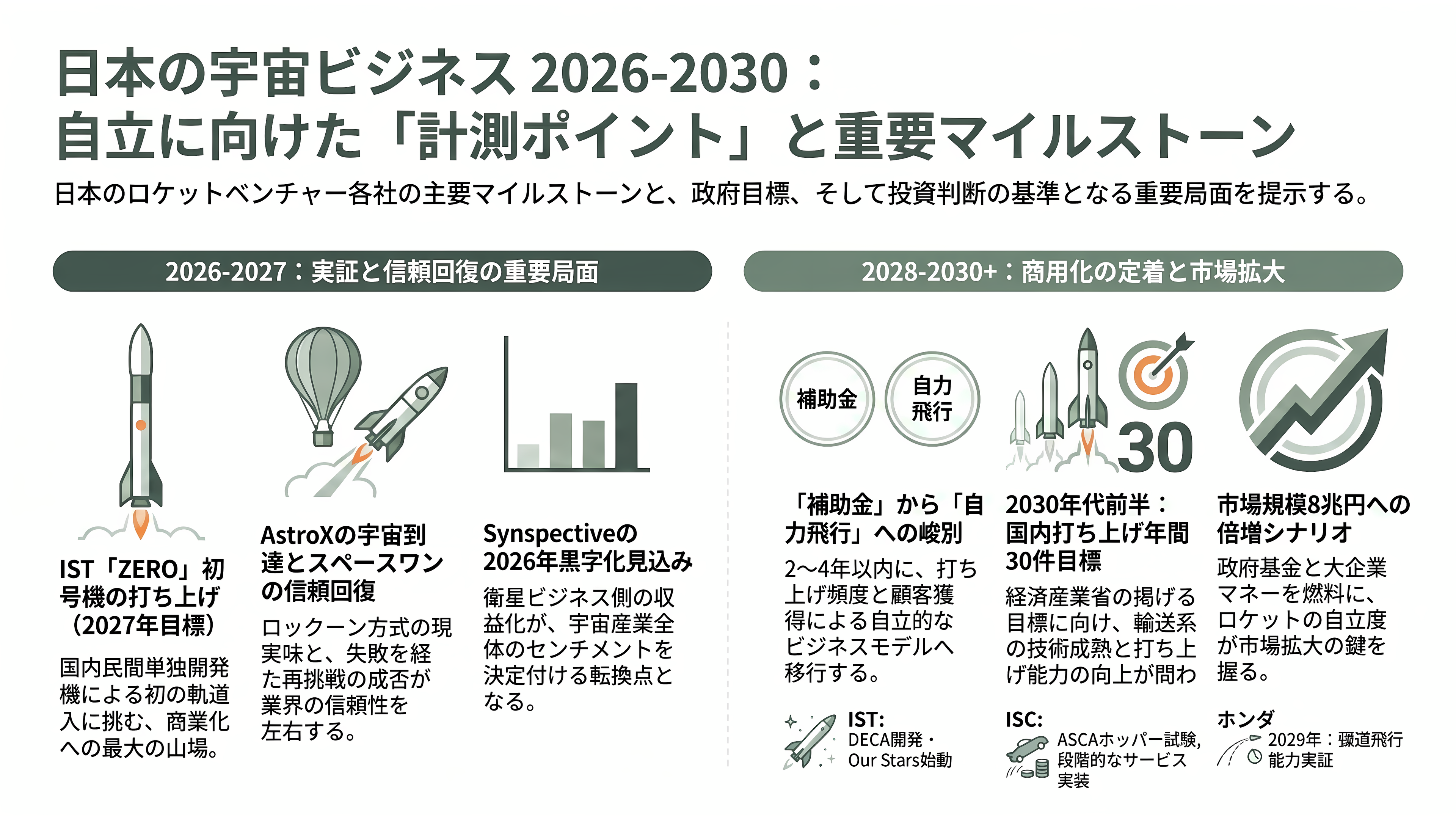日本のロケットベンチャー特集 - 今後の計測ポイント ― 2026〜2030年に何を見るべきか - 章扉