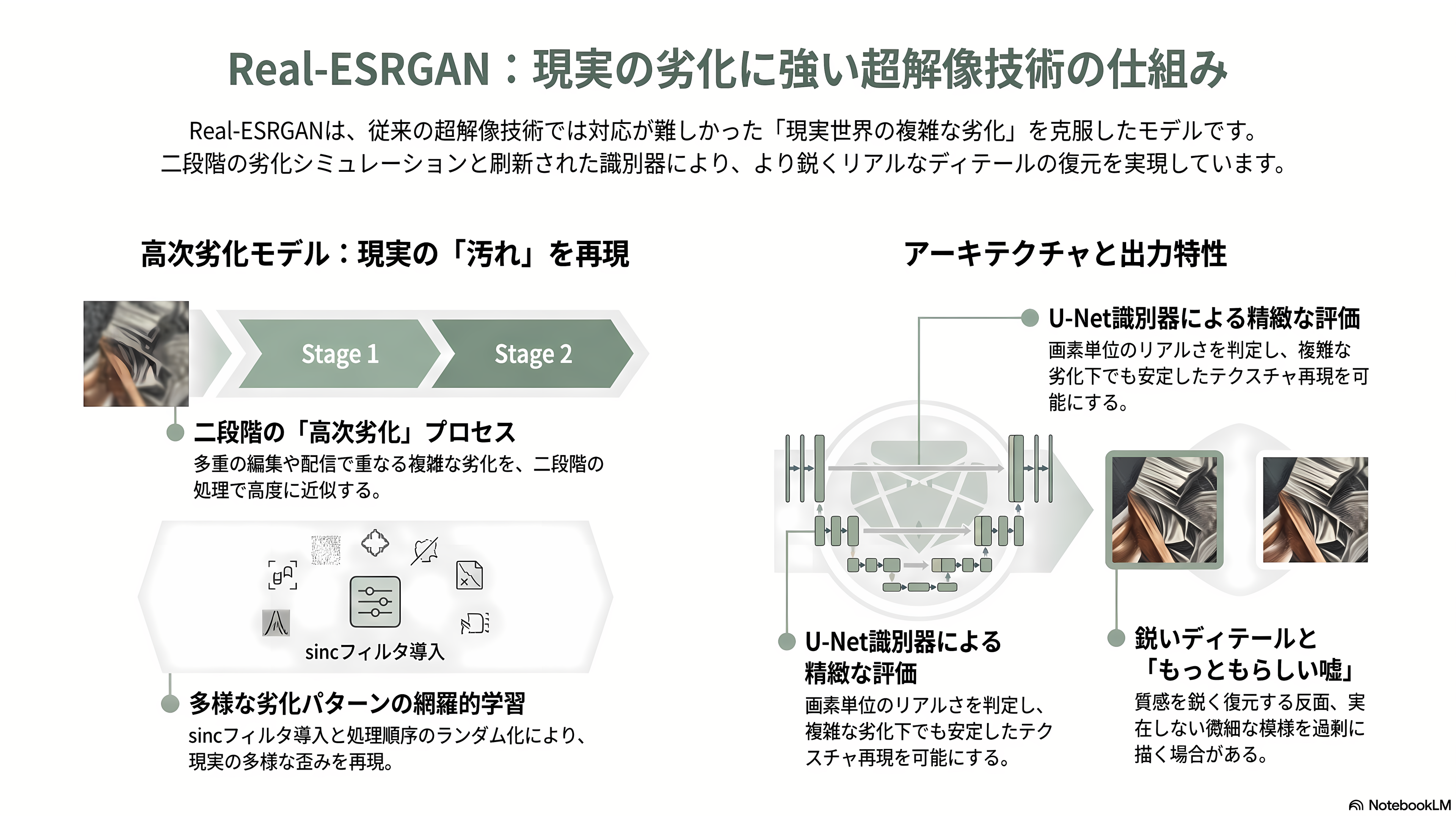 画像処理OSS、Real-ESRGAN。AI超解像度技術、アップスケーリング、ノイズ除去 - Real-ESRGAN を支える技術の中身 - 章扉
