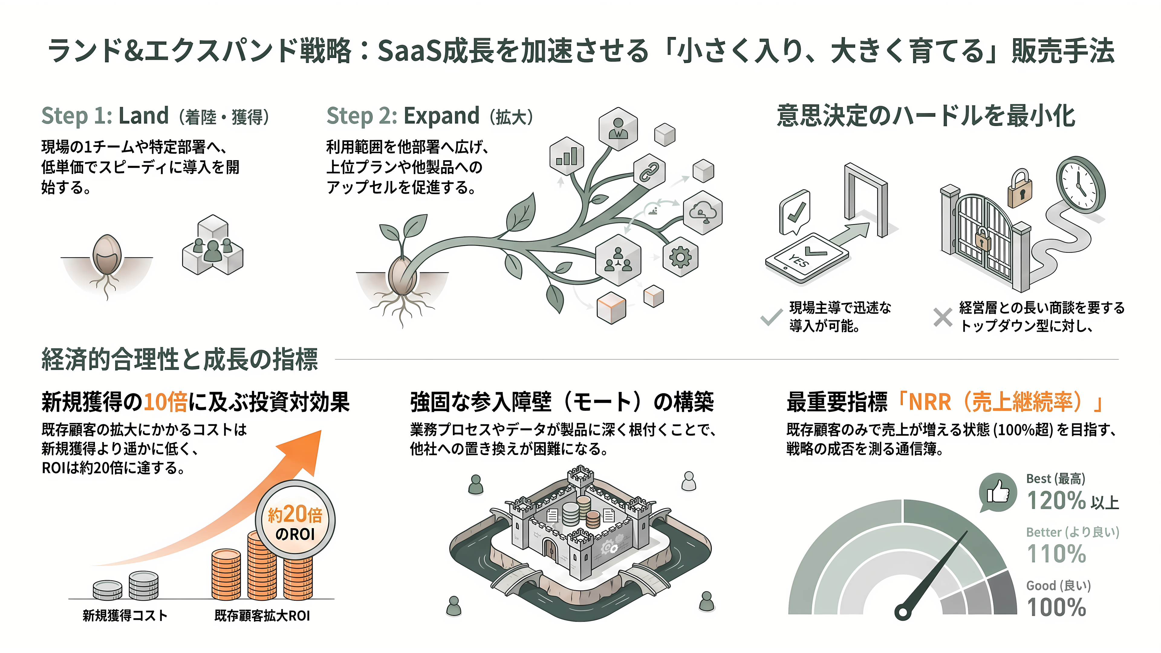 ランド&エクスパンド戦略とは - ランド&エクスパンド戦略とは何か ― 特徴とメリット - 章扉