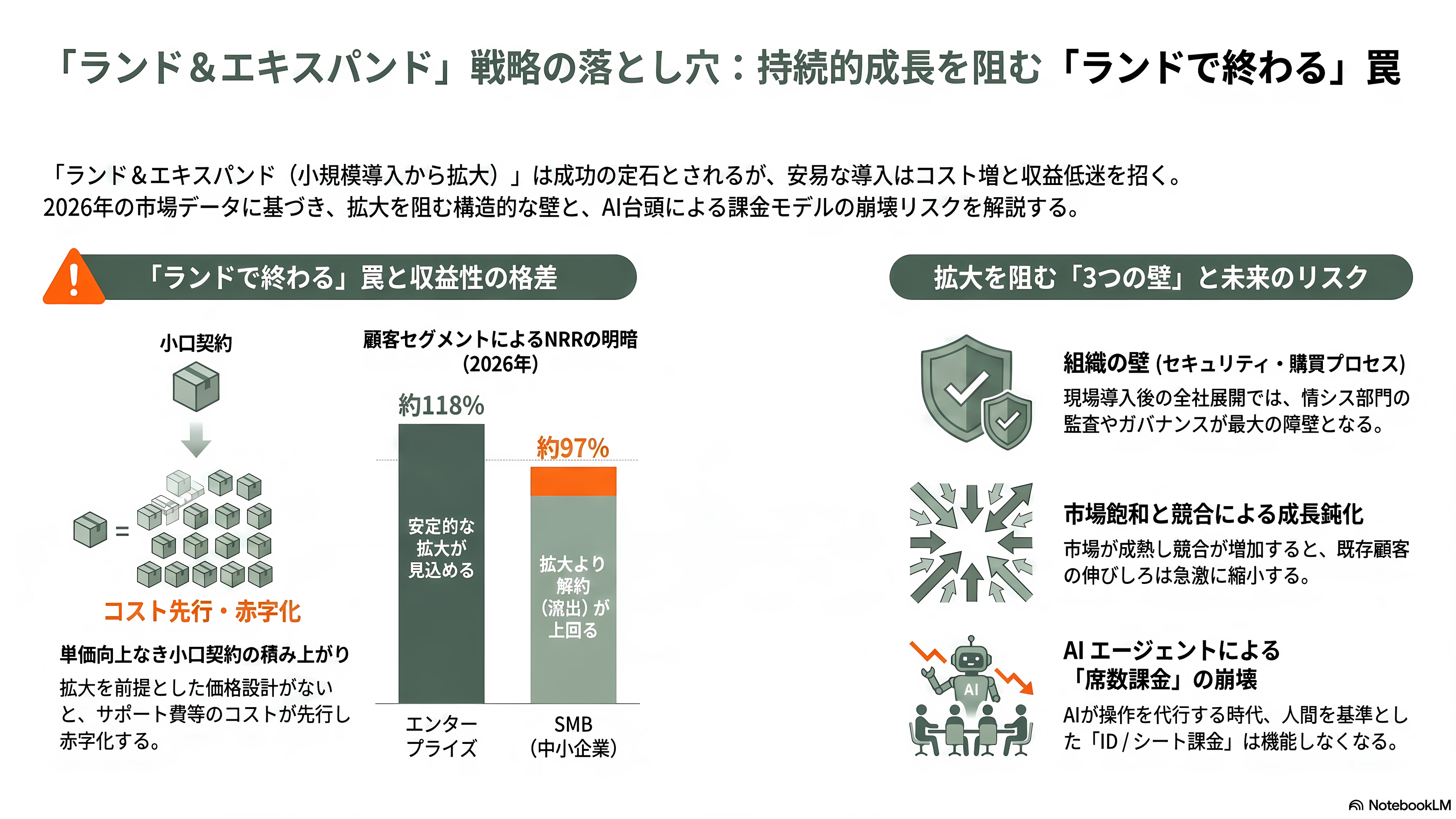 ランド&エクスパンド戦略とは - 課題と注意点 ― 「ランドで終わる」罠 - 章扉