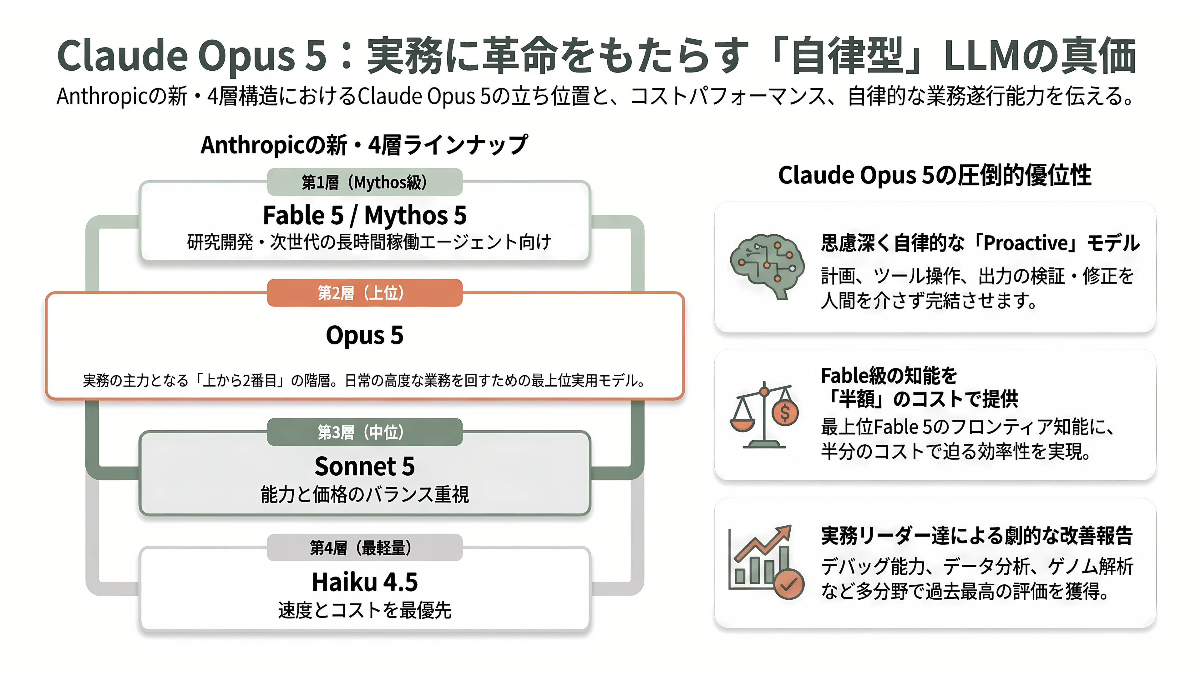 Claude Opus 5リリース - Claude Opus 5とは——Anthropicの4層構造における「Opus」の意味 - 章扉