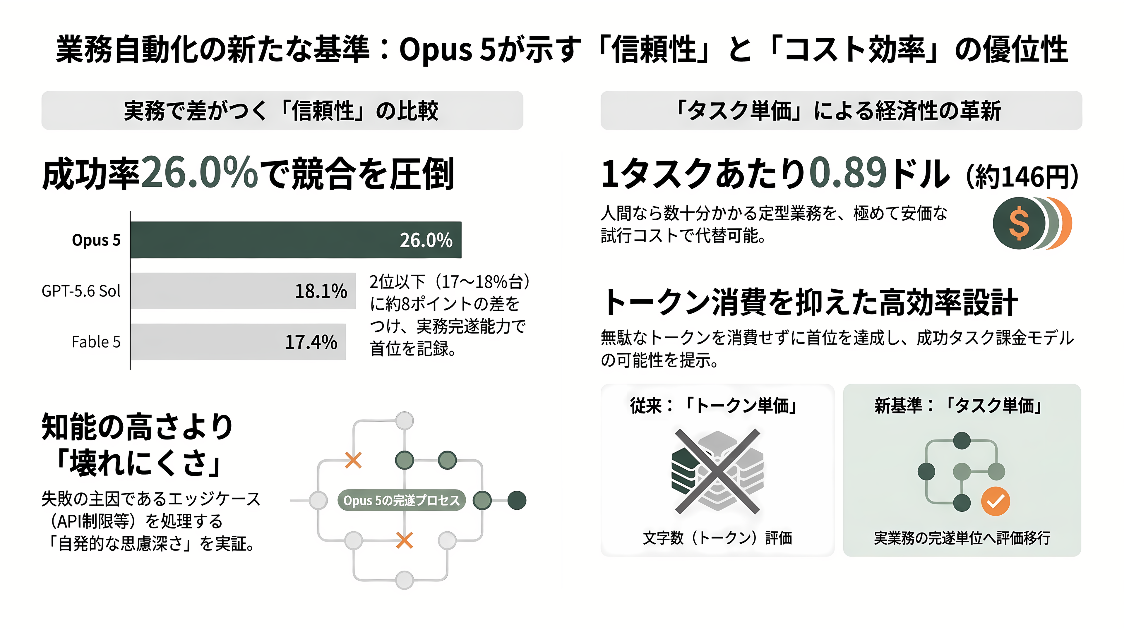 Claude Opus 5リリース - AutomationBench——業務自動化の信頼性とタスク単価 - 章扉