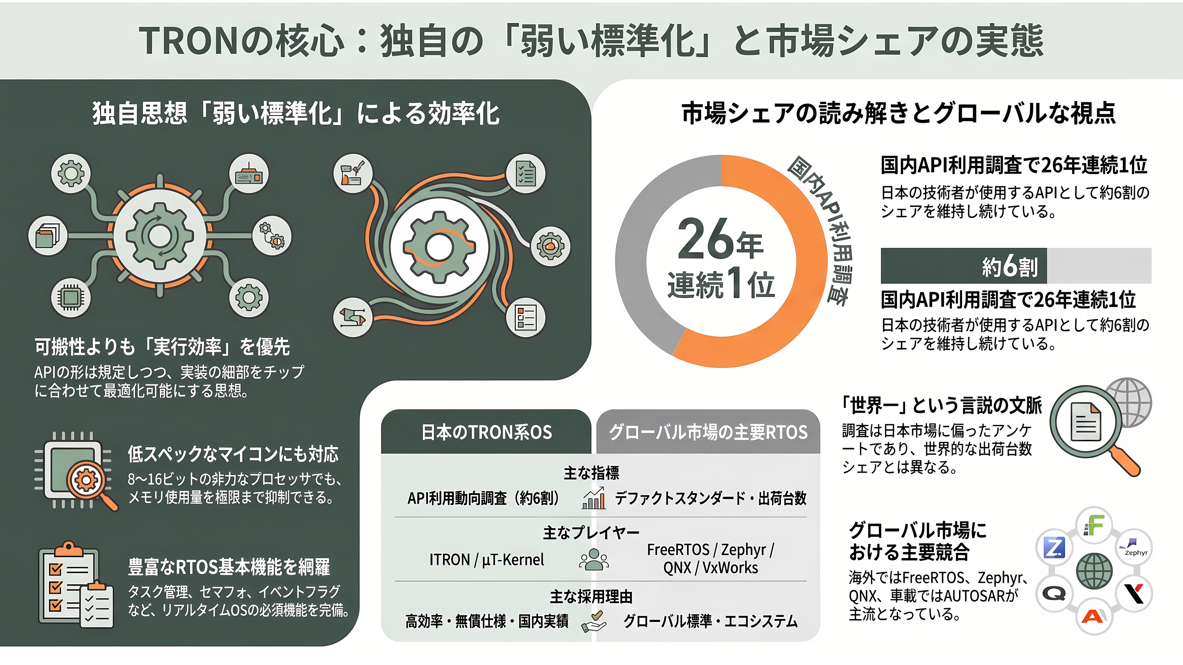 ロボット組み込みOS、ROS2、TRON、RTOS - TRONの機能詳細 ―― 弱い標準化とμT-Kernelの実力 - 章扉