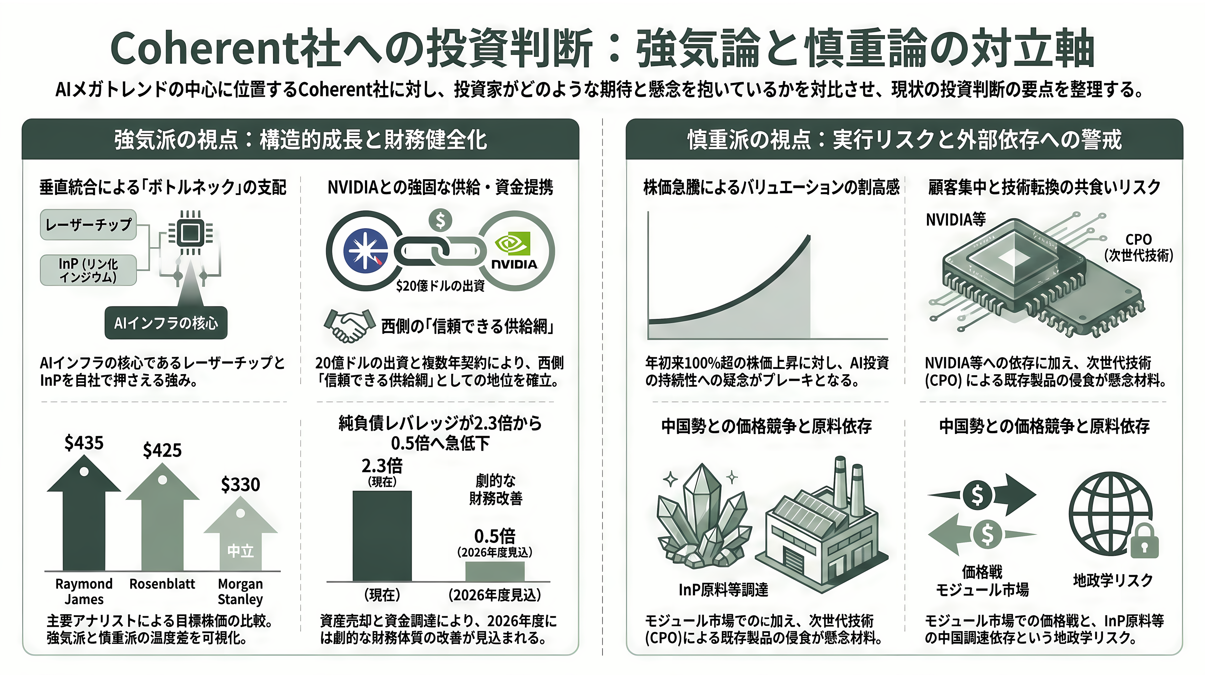 光技術(フォトニクス)で世界トップ、米Coherent(コヒレント)(COHR)とは - 投資家はどう見ているか——強気と慎重の綱引き - 章扉