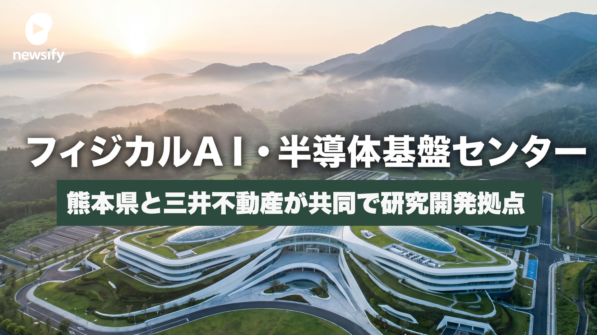 熊本県と三井不動産（8801）が共同で研究開発拠点、フィジカルＡＩ・半導体基盤センター（PASTEC）設置へ。産学官連携拠点くまもとサイエンスパーク内。