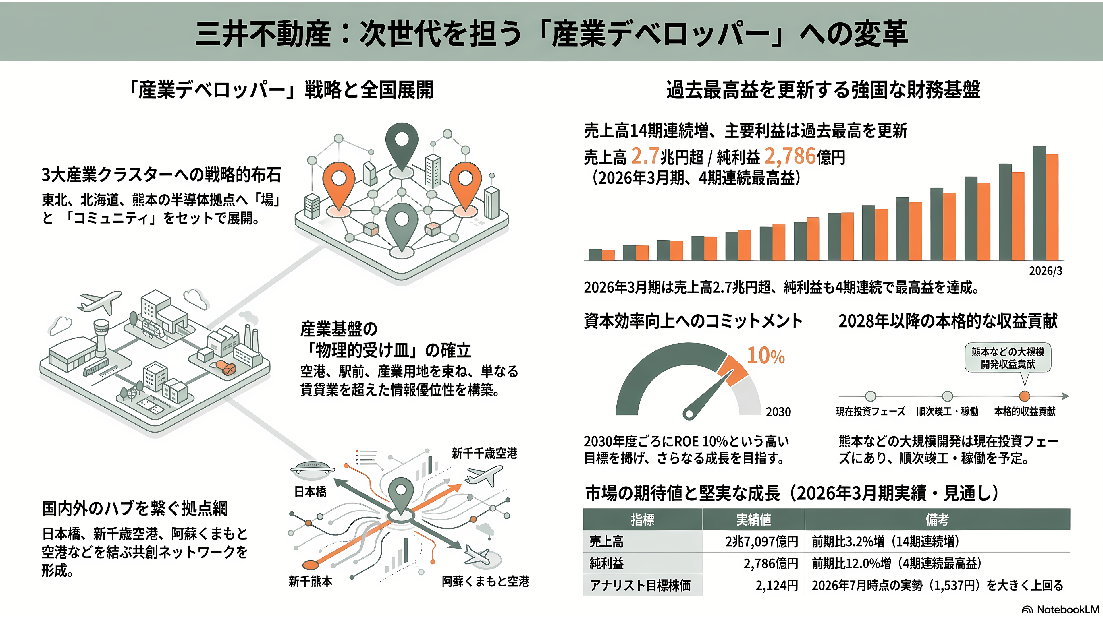熊本県と三井不動産（8801）が共同で研究開発拠点、フィジカルＡＩ・半導体基盤センター（PASTEC）設置へ。産学官連携拠点くまもとサイエンスパーク内。 - 三井不動産（8801）にとっての損得 ― 「産業デベロッパー」の実験場 - 章扉