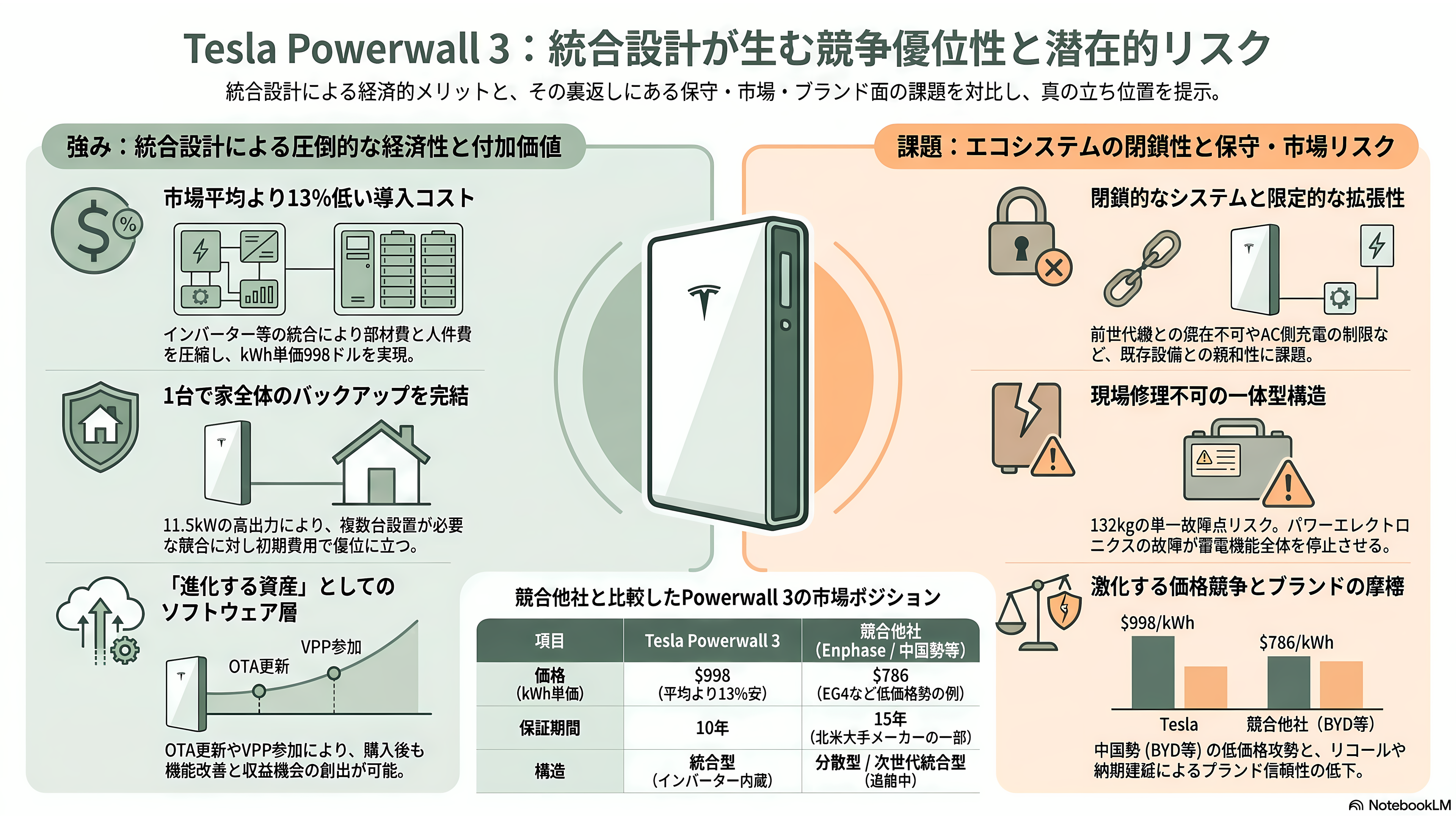テスラ蓄電池Powerwall 3とは - 強みと課題 - 章扉