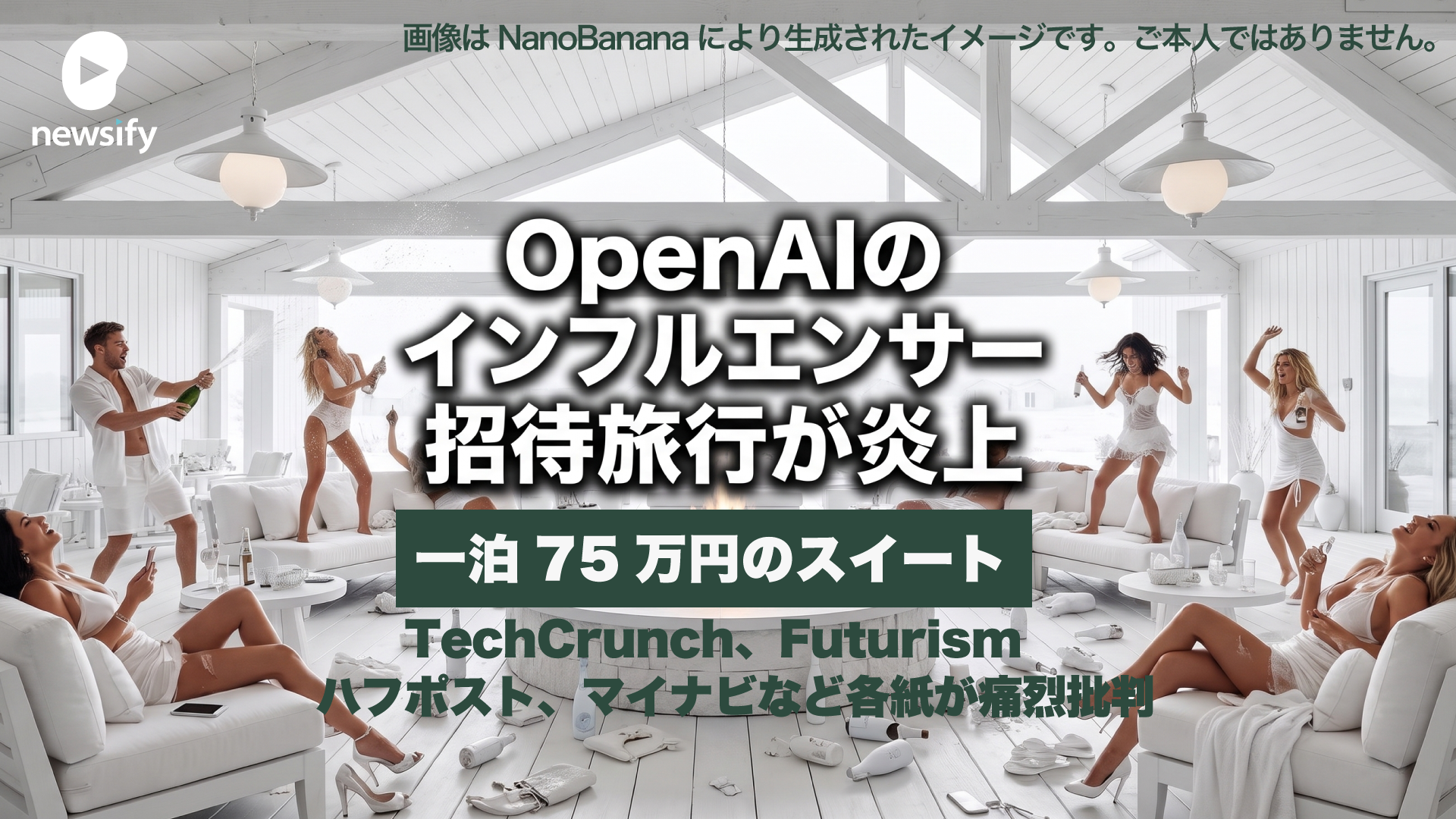 1泊75万円のスイート。超高級リゾートでのOpenAIのインフルエンサー招待イベント「サマー・クラブ（Summer Club）」が大炎上