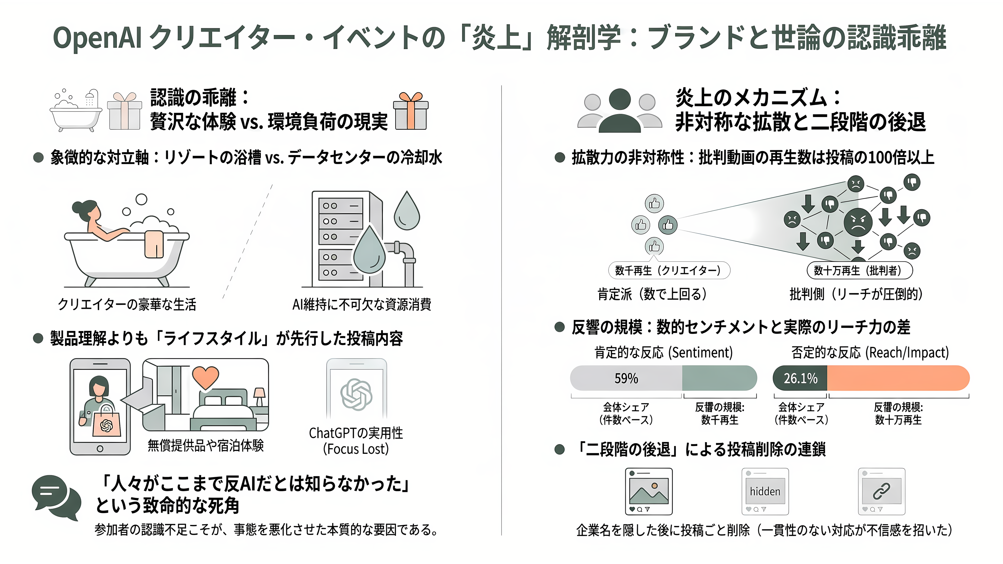 1泊75万円のスイート。超高級リゾートでのOpenAIのインフルエンサー招待イベント「サマー・クラブ(Summer Club)」が大炎上 - 投稿は次々に消えた──炎上の解剖学 - 章扉