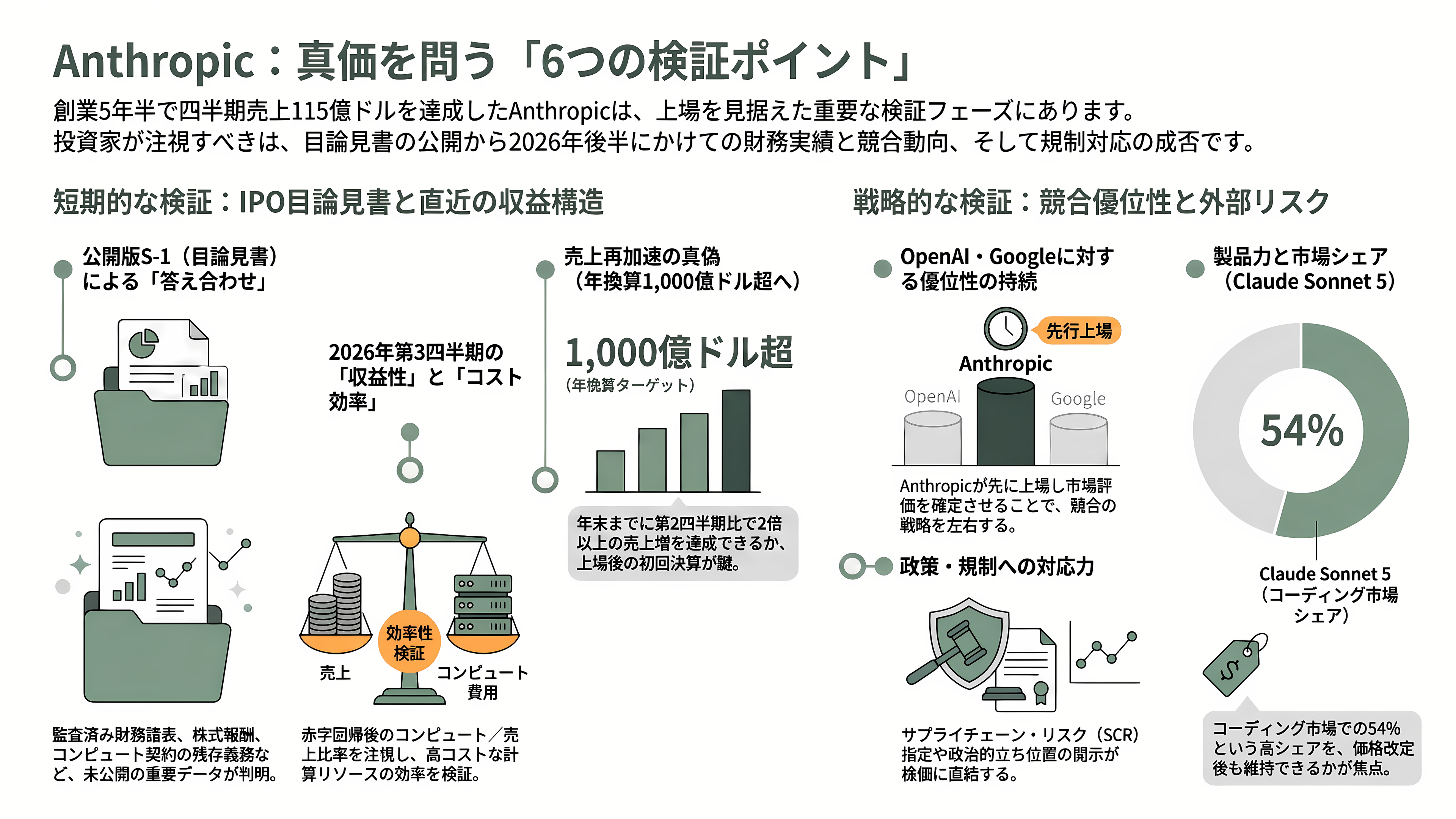 Anthropic（アンソロピック）、異次元の成長。四半期売上は前年14倍、初の四半期営業黒字。10月には評価額2兆ドル（約319兆円）でのIPOを計画と報道 - 今後──いつ、何が計測可能になるか - 章扉