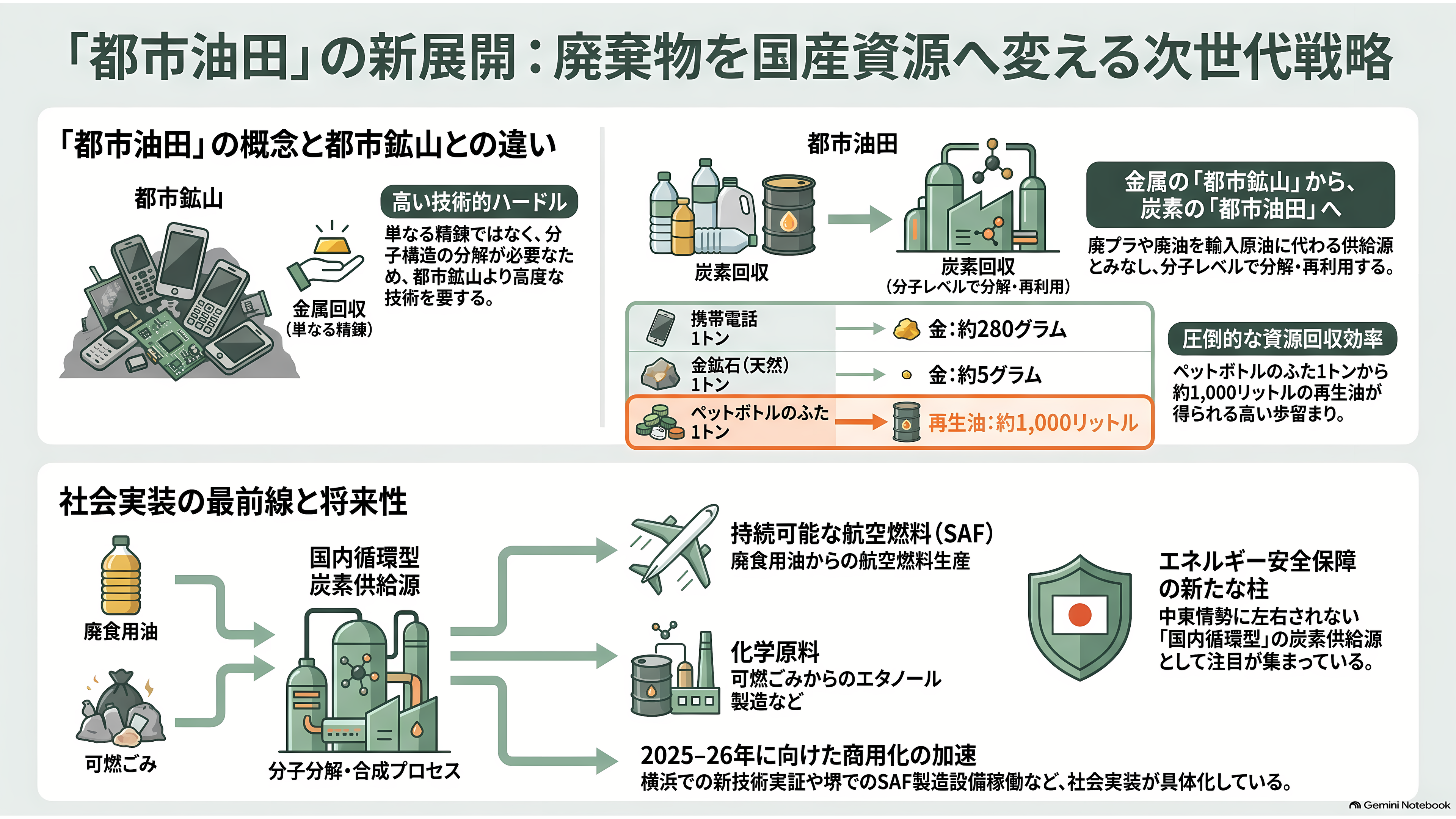 眠れる資源、都市油田。関連銘柄4選。レゾナック（4004）、三菱ケミカルG（4188）、三和油化工業（4125）、リファインバースG（7375） - 「都市油田」とは何か——都市鉱山の弟分として生まれた言葉 - 章扉
